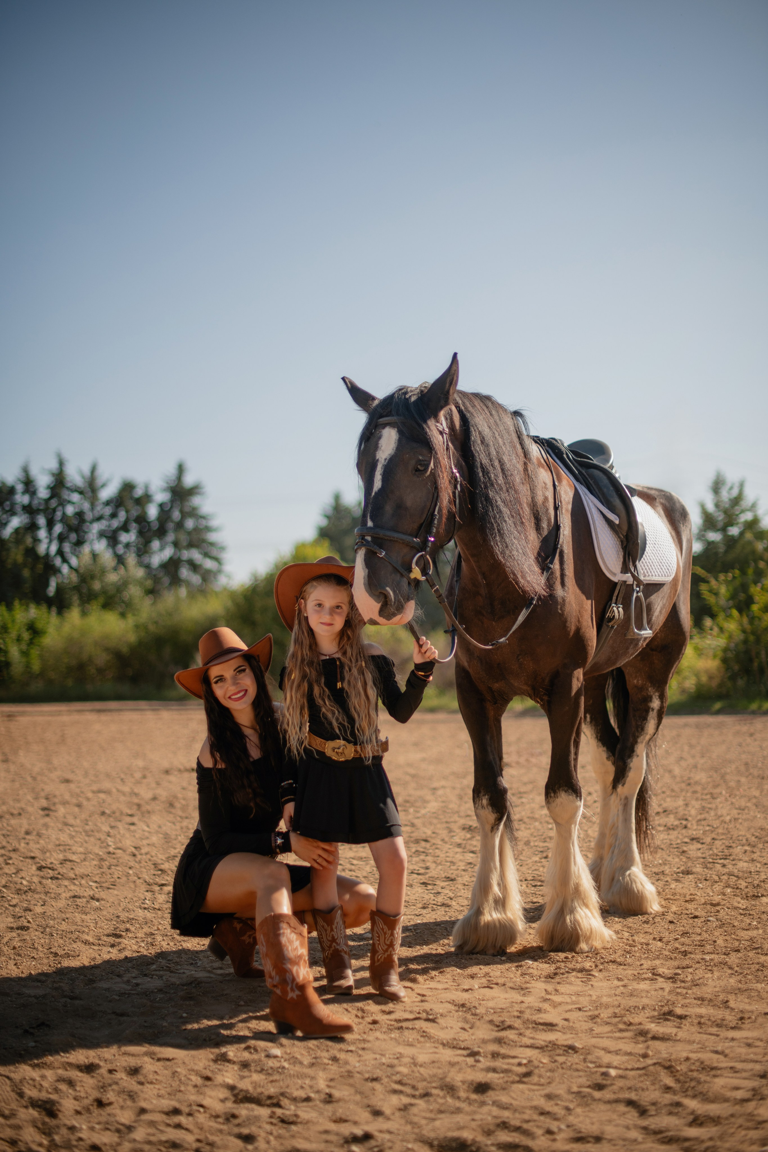 Barbora & Baruška. Focení s koňmi. Profesionální fotografka v Praze Anastasia Haritonova