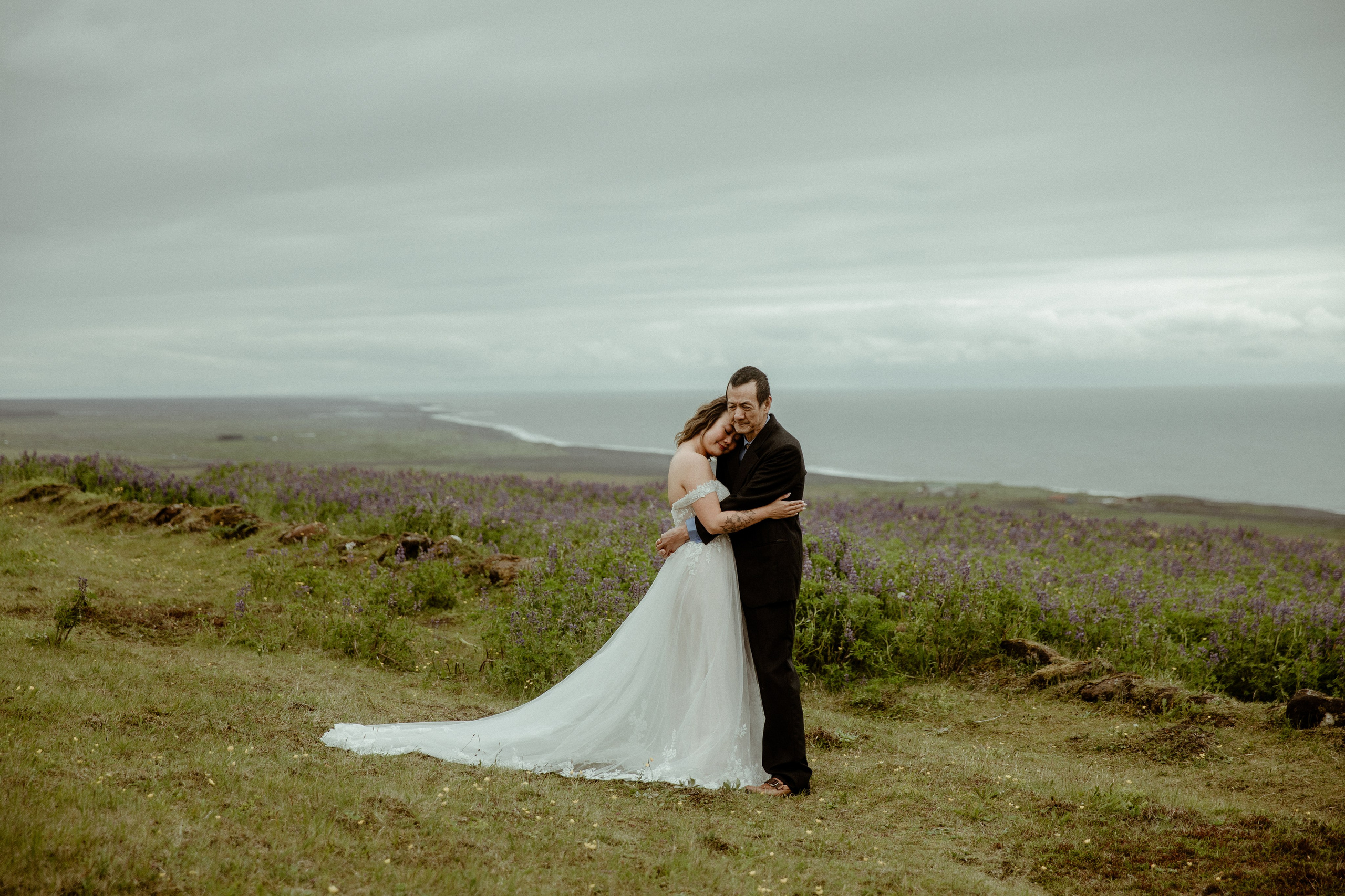 Elopement at Kvernufoss Waterfall. Iceland elopement photographer & videographer