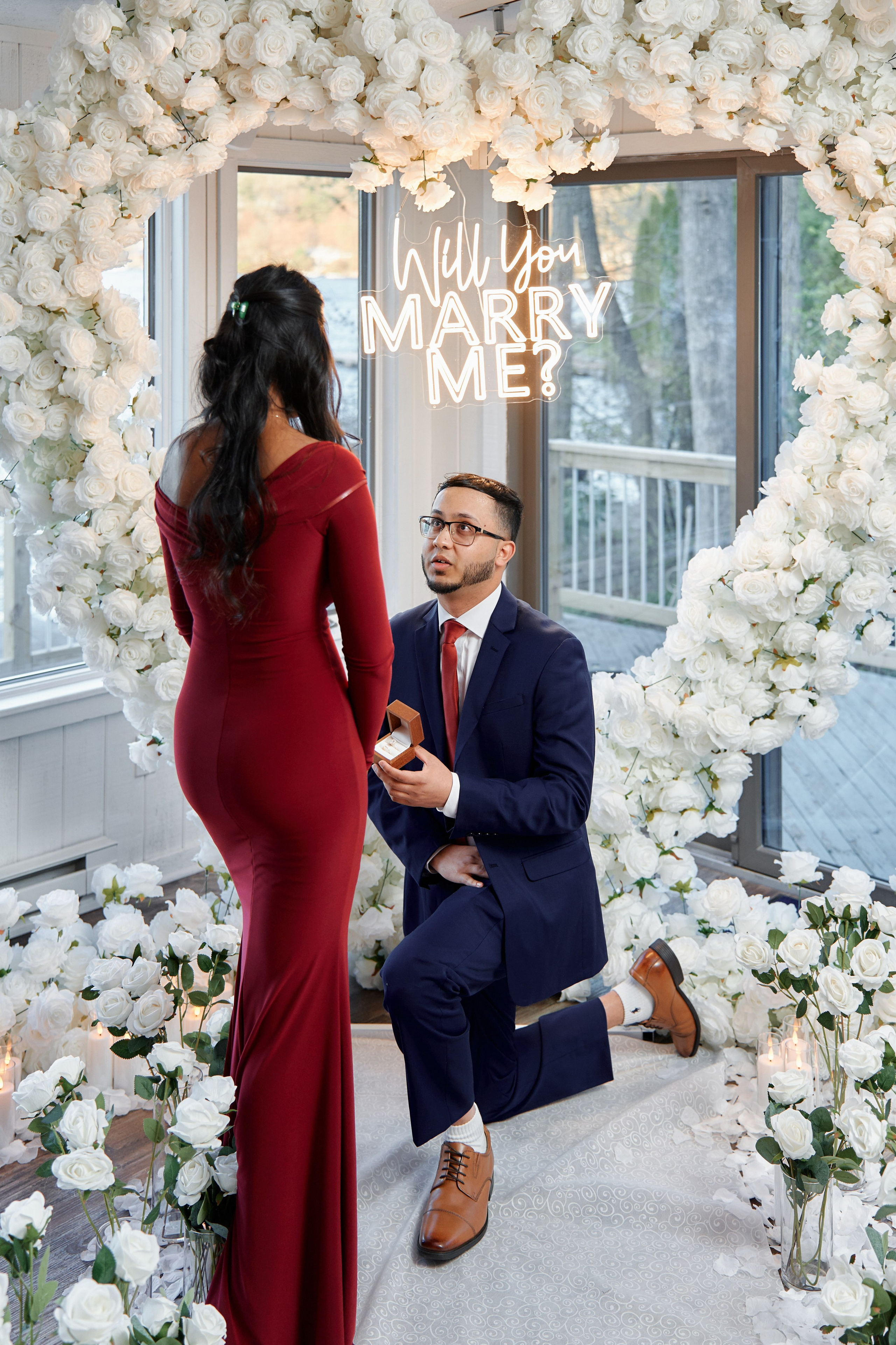 Surprise Proposal in New York. Professional Wedding and event photographer USA New York