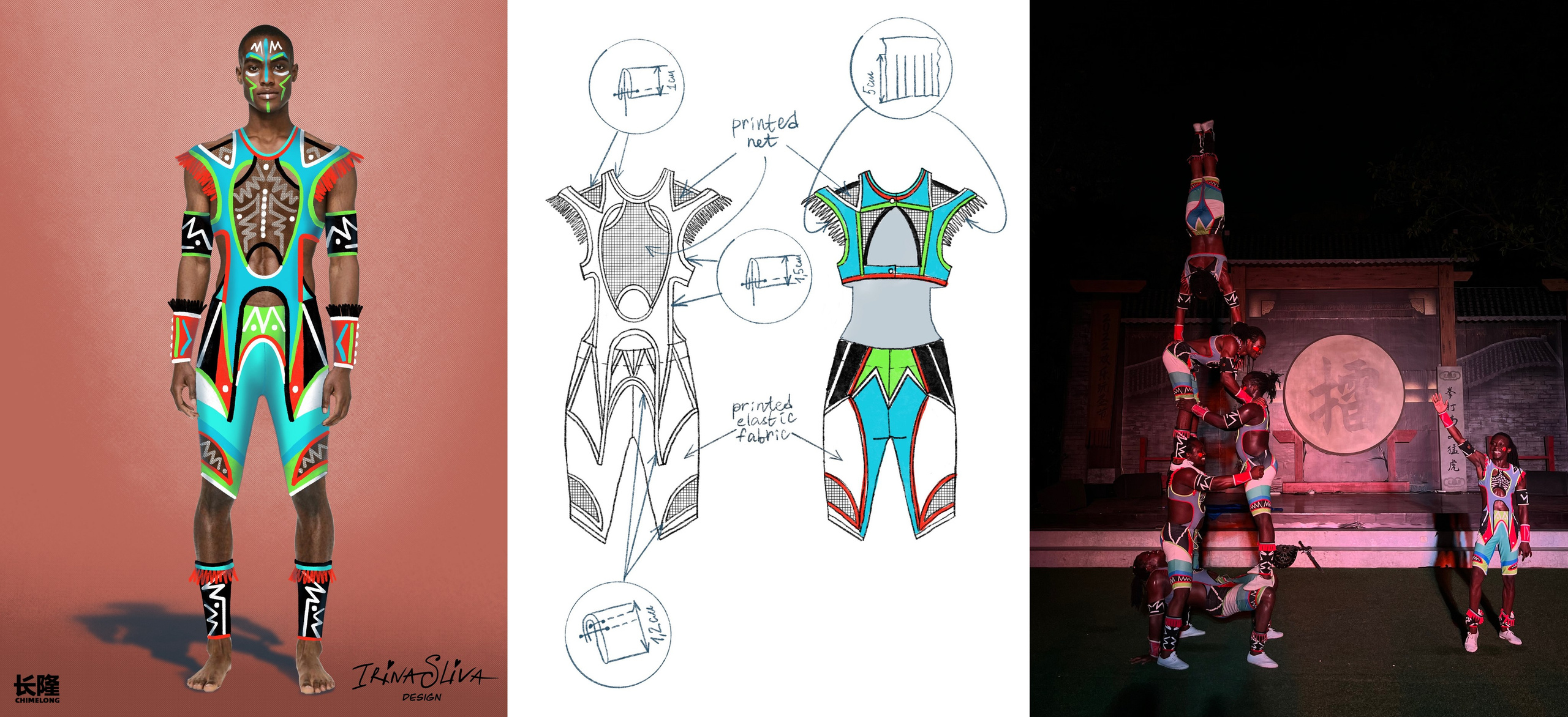 ACROBATIC AND DANCE. Costume Design for Theme Parks & Live Performances | Character & Parade & Stage Costumes | 2D & 3D Costume Illustrations