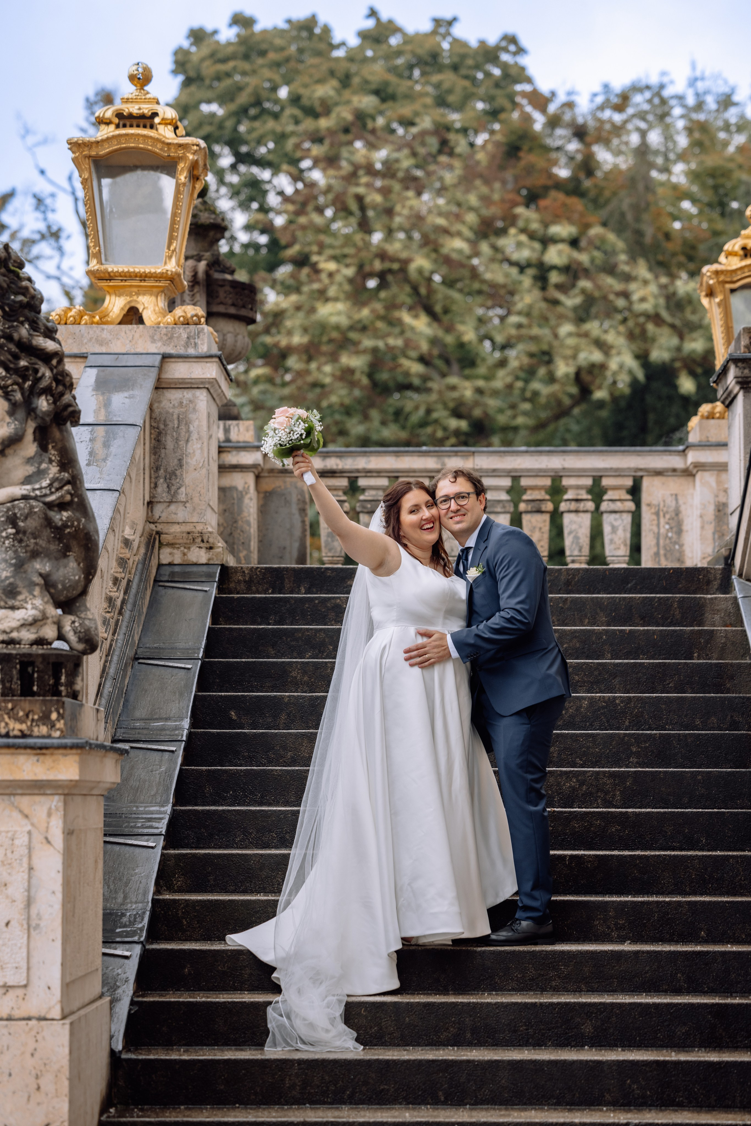 Hochzeit am Schloss Nymphenburg. Hochzeitsfotograf München Taufe Familienfotograf Tanja Mauke