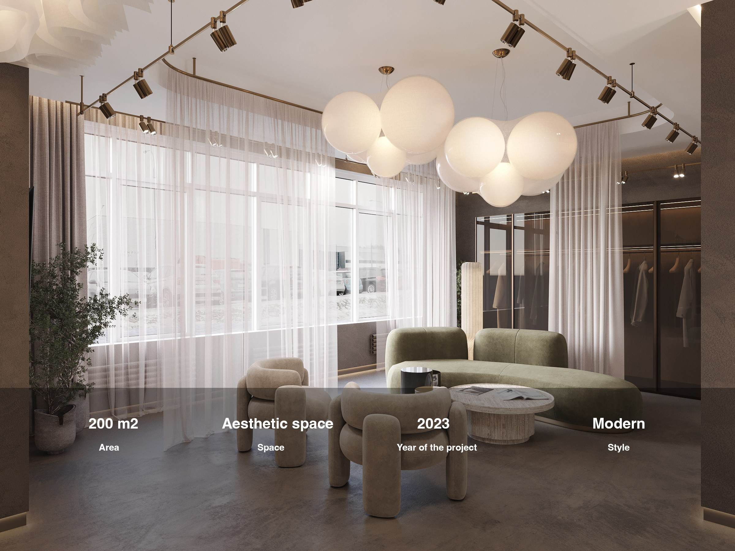 AMILI AESTHETIC SPACE. Interior Design & 3D Rendering | AB Design Buro