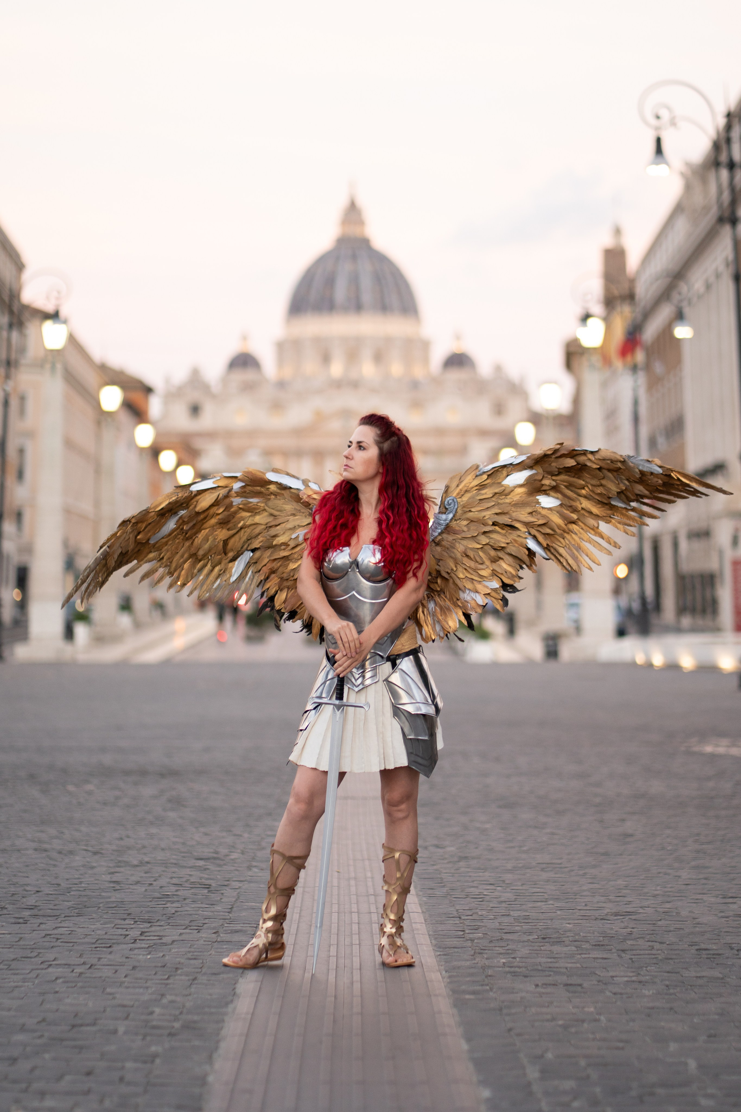 Мост святого ангела, архангел Михаил в Риме  Гид в Риме фотограф в риме