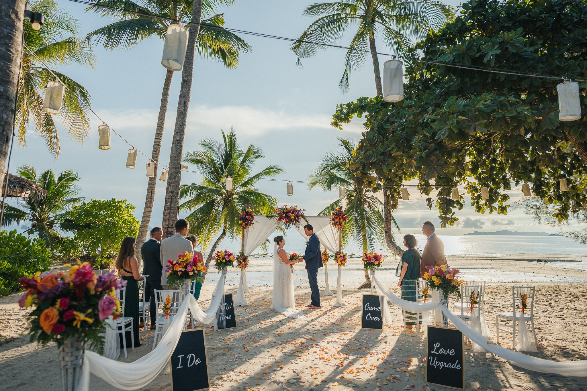 Western ceremony. Wedding on Koh Samui, Thailand