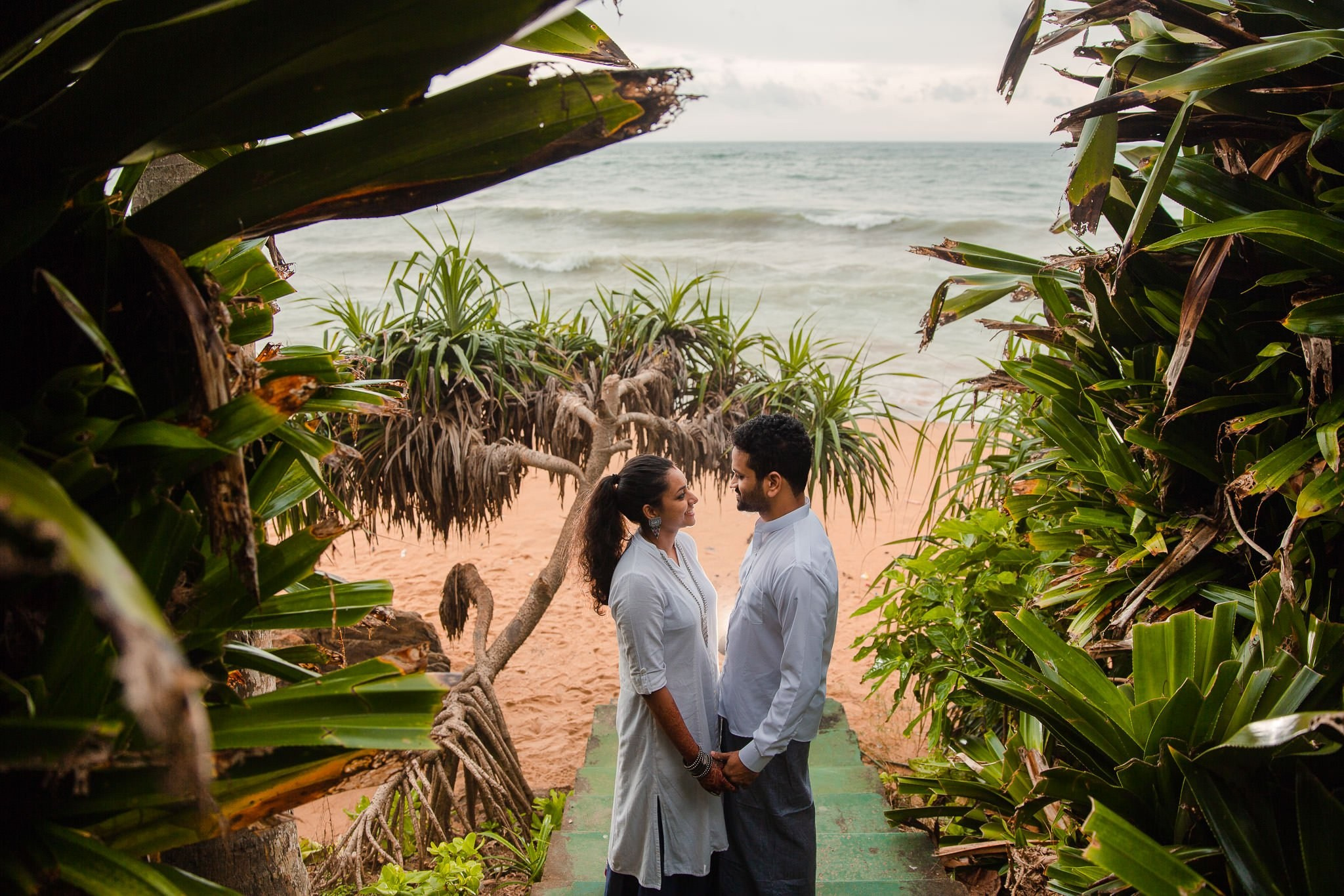 Post wedding portraits at Mount Lavinia, Sri Lanka