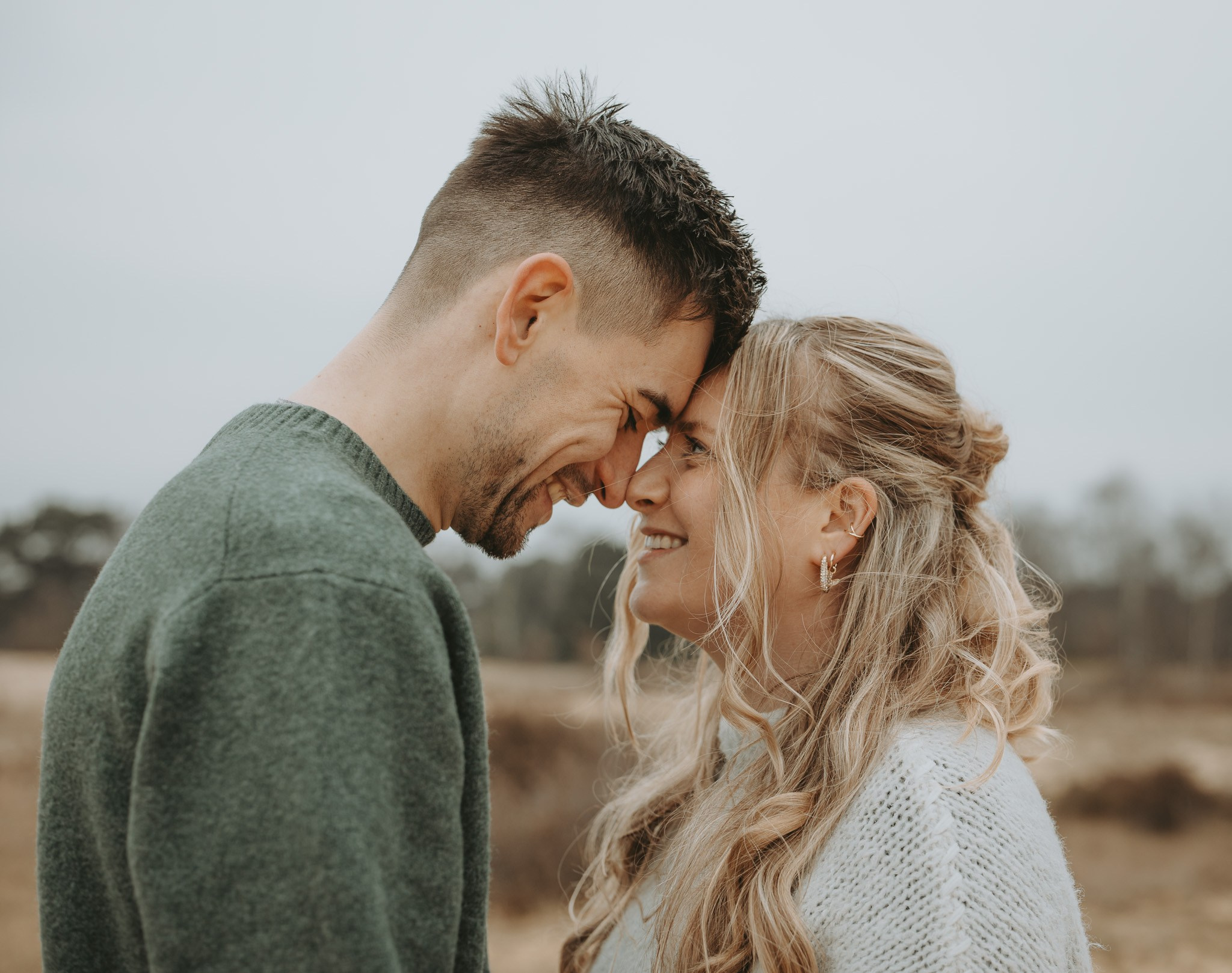 Amy & Berre verlovingsshoot op de Kalmthoutse Heide - Kapture Fotografie