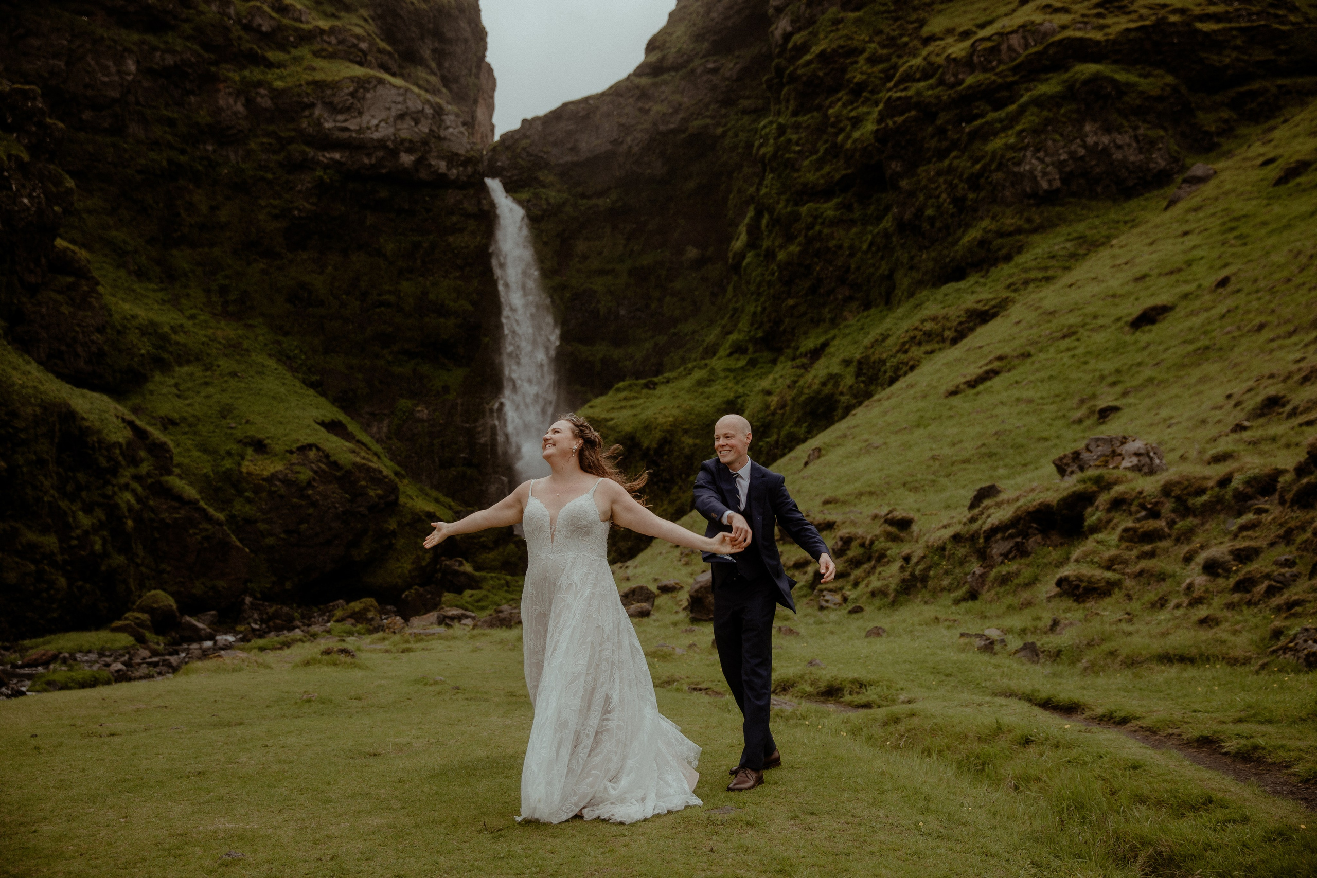 Iceland Elopement at Black Sand Beach. Iceland elopement photographer & videographer