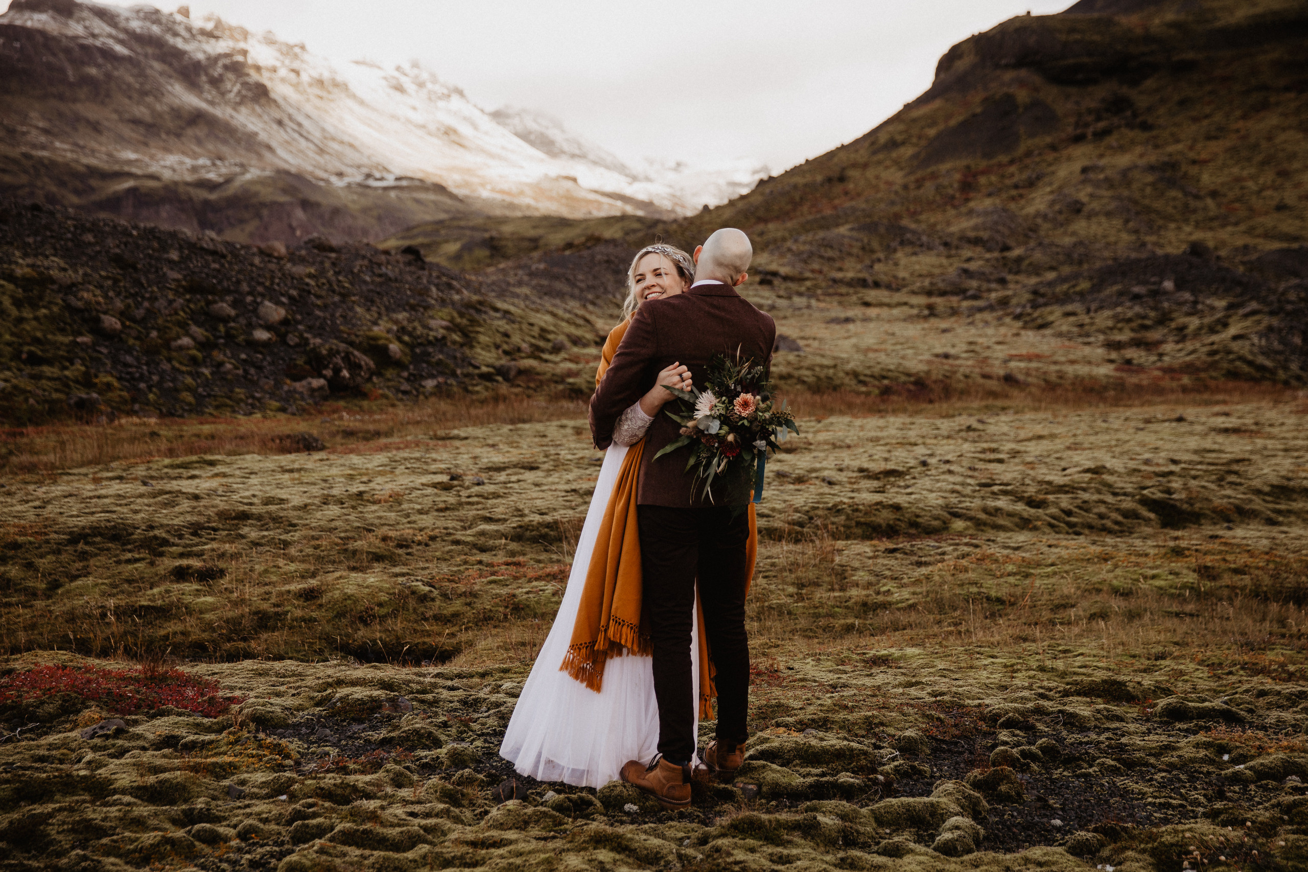 Covid Elopement in South Iceland. Iceland elopement photographer & videographer