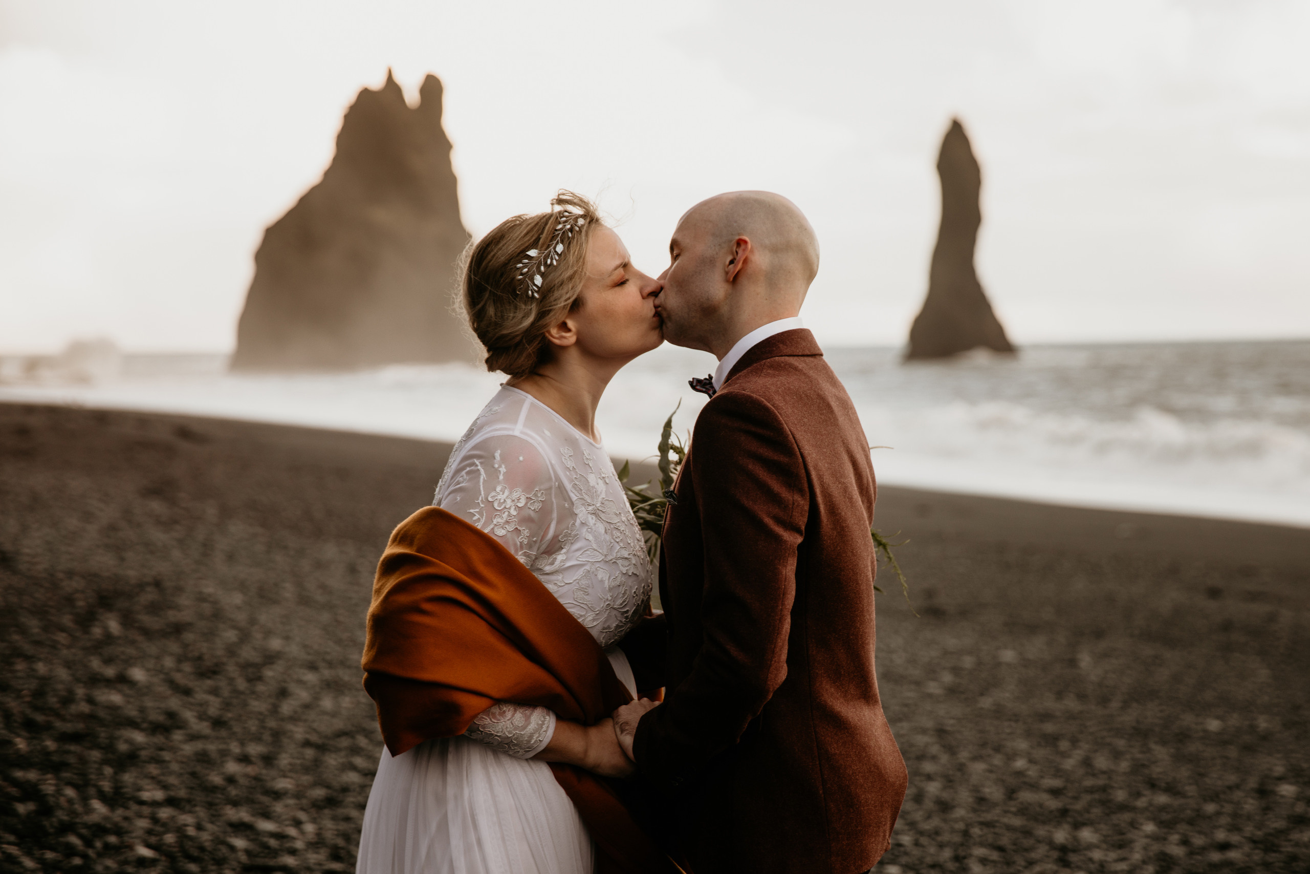 Covid Elopement in South Iceland. Iceland elopement photographer & videographer