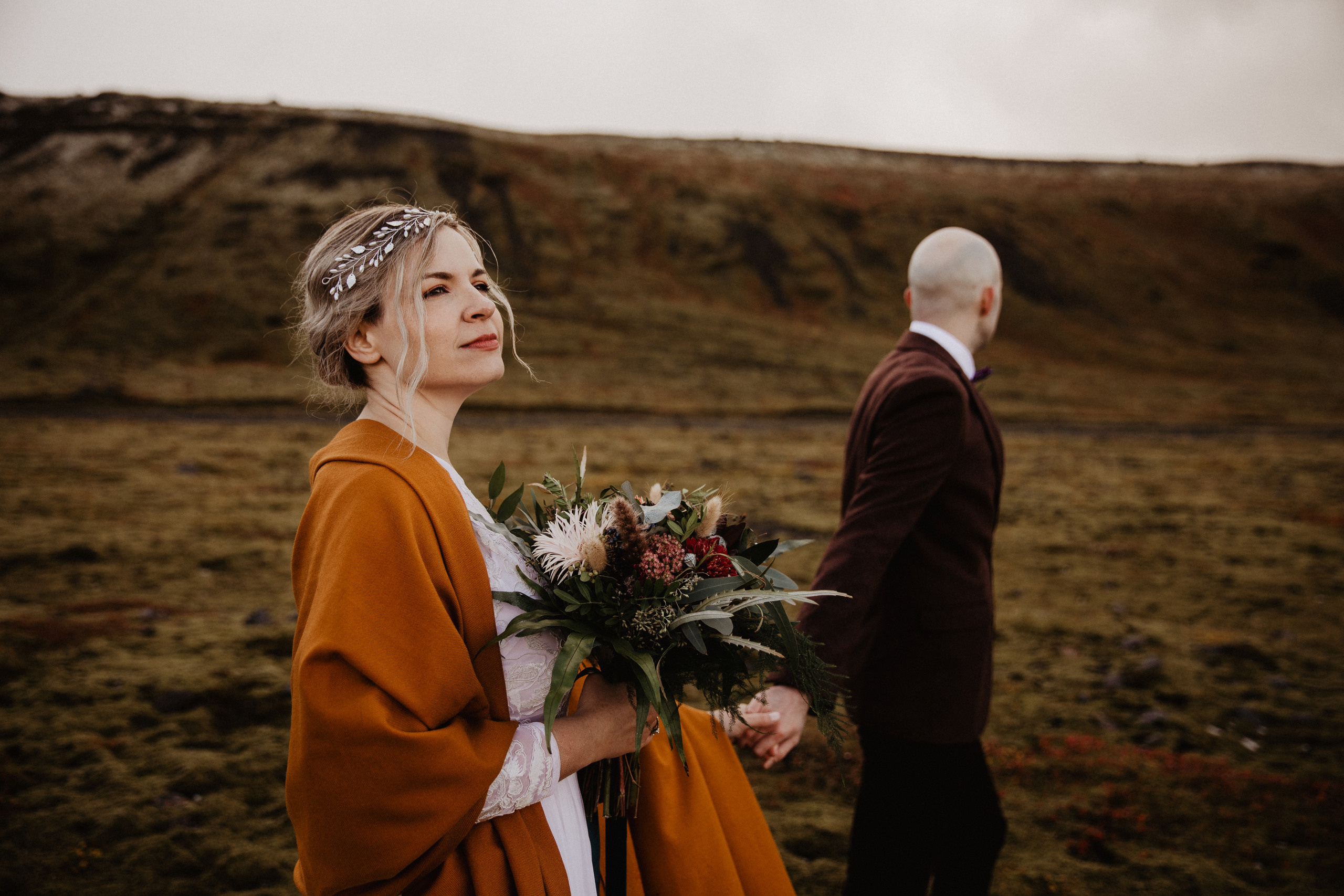 Covid Elopement in South Iceland. Iceland elopement photographer & videographer