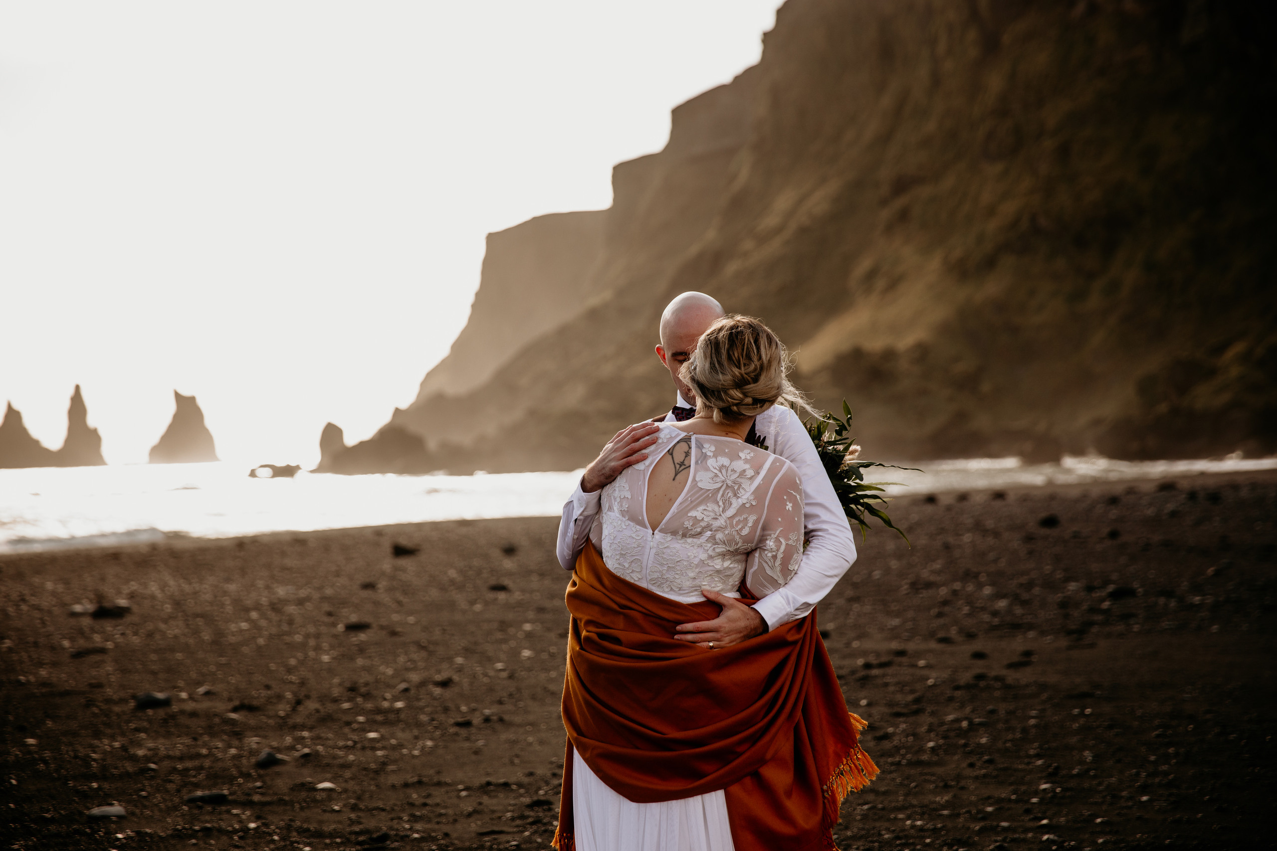Covid Elopement in South Iceland. Iceland elopement photographer & videographer