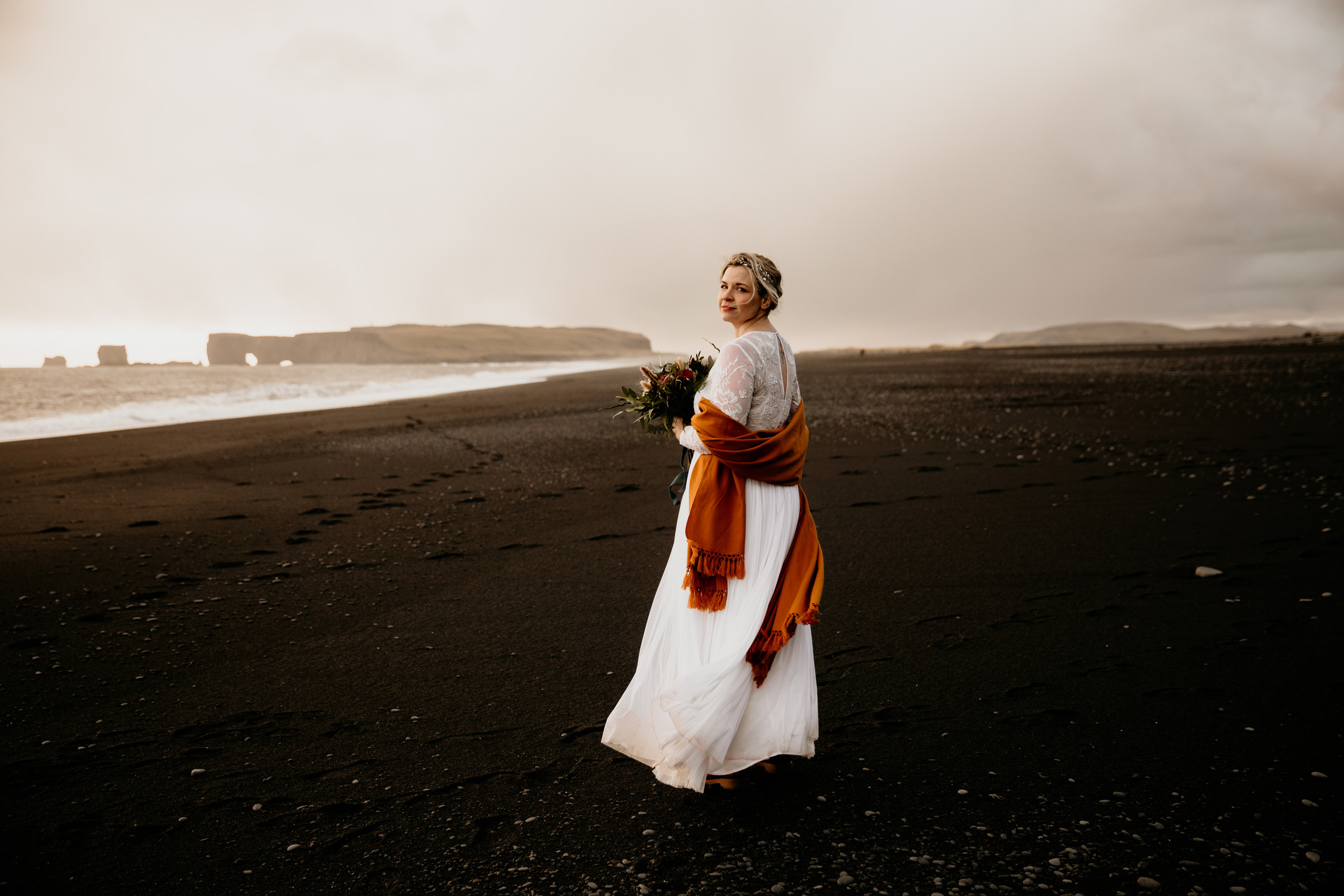 Covid Elopement in South Iceland. Iceland elopement photographer & videographer