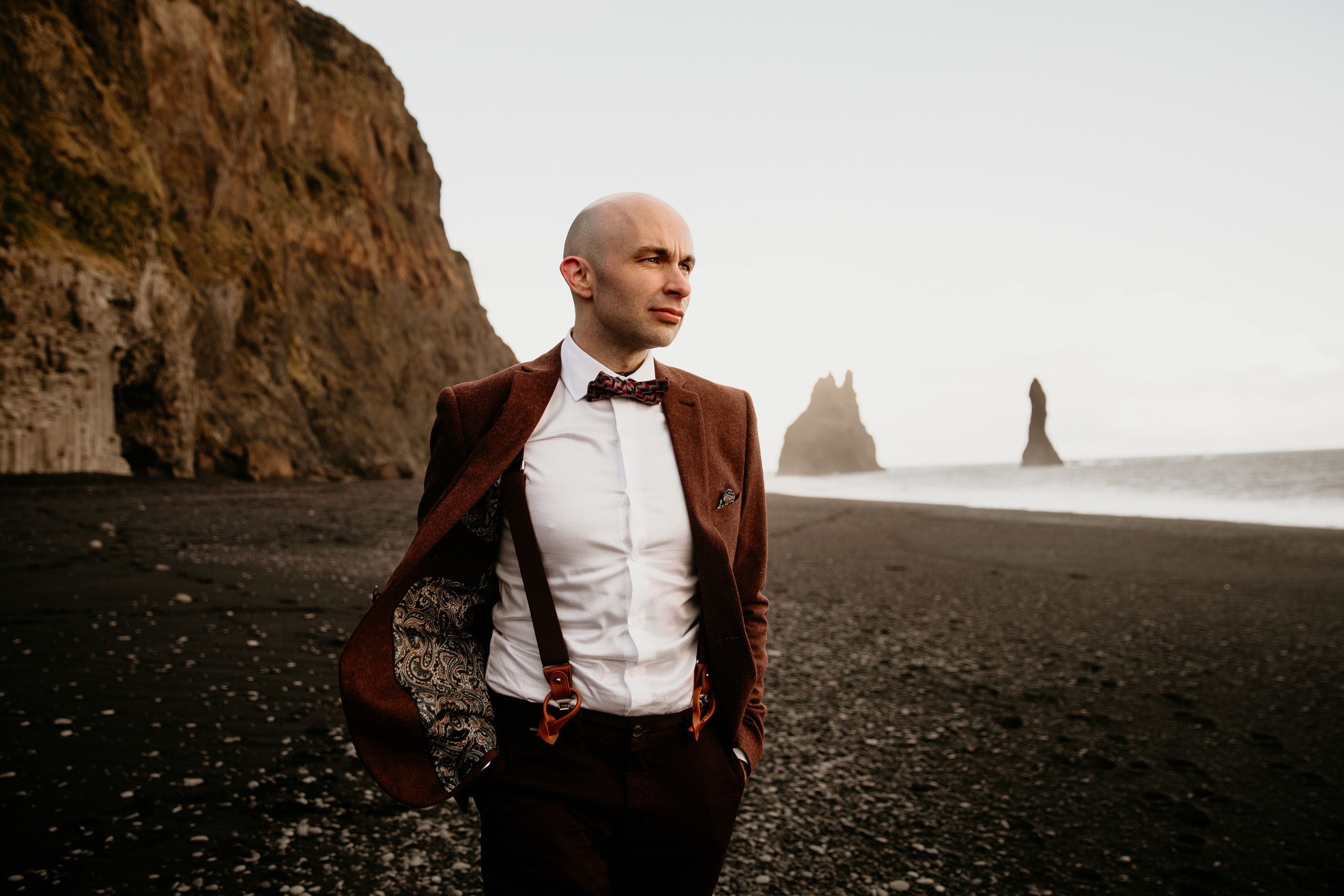 Covid Elopement in South Iceland. Iceland elopement photographer & videographer