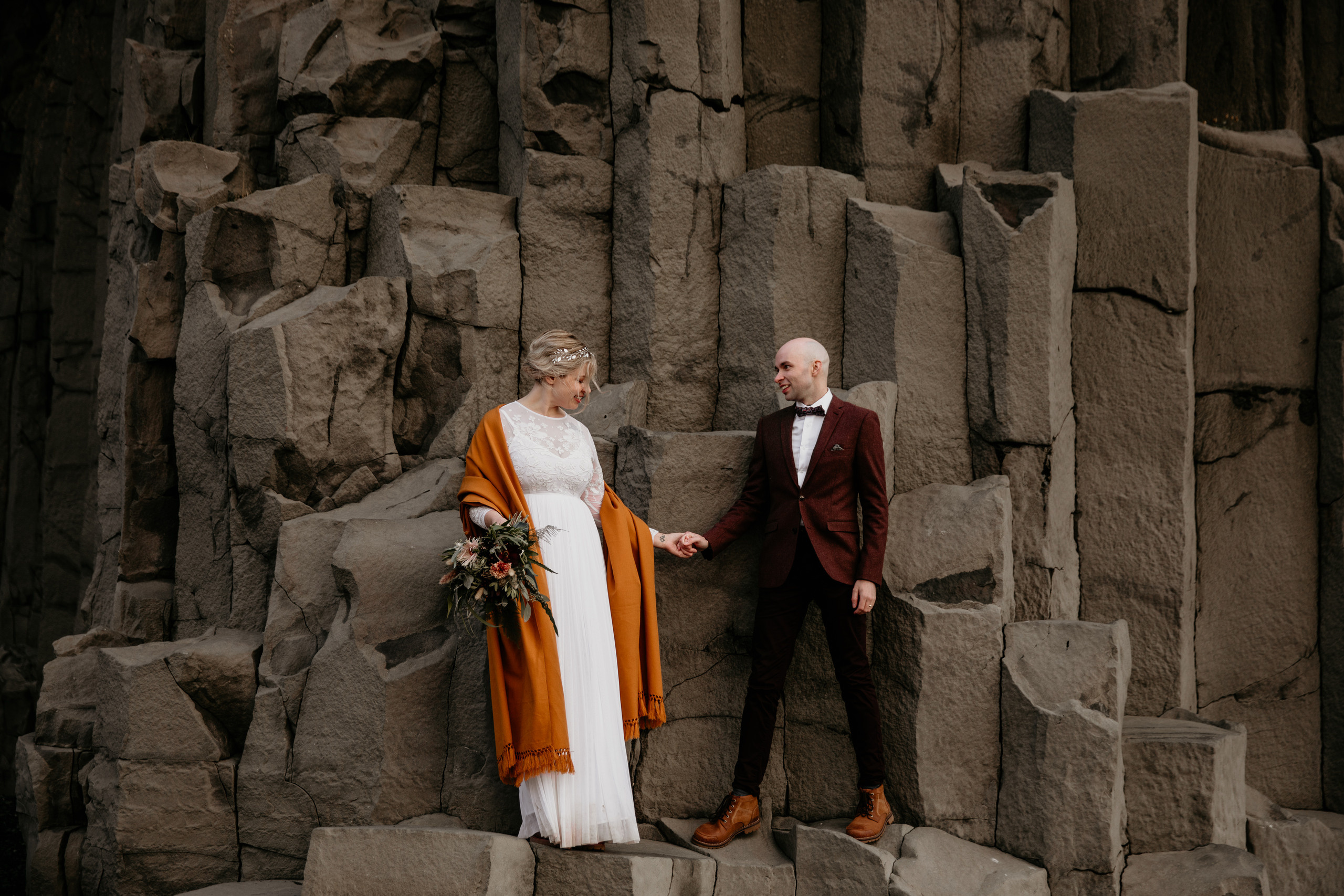 Covid Elopement in South Iceland. Iceland elopement photographer & videographer