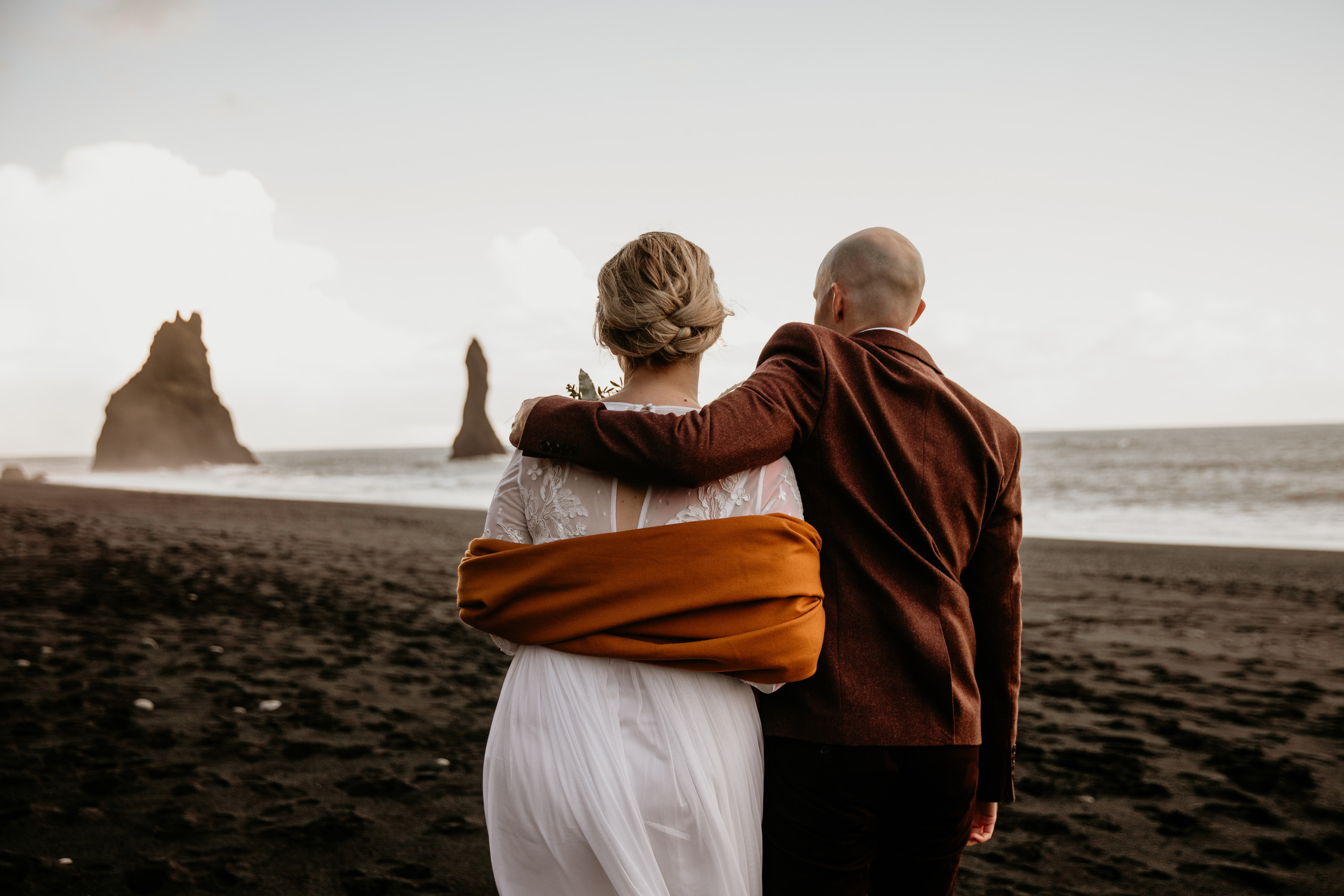 Covid Elopement in South Iceland. Iceland elopement photographer & videographer