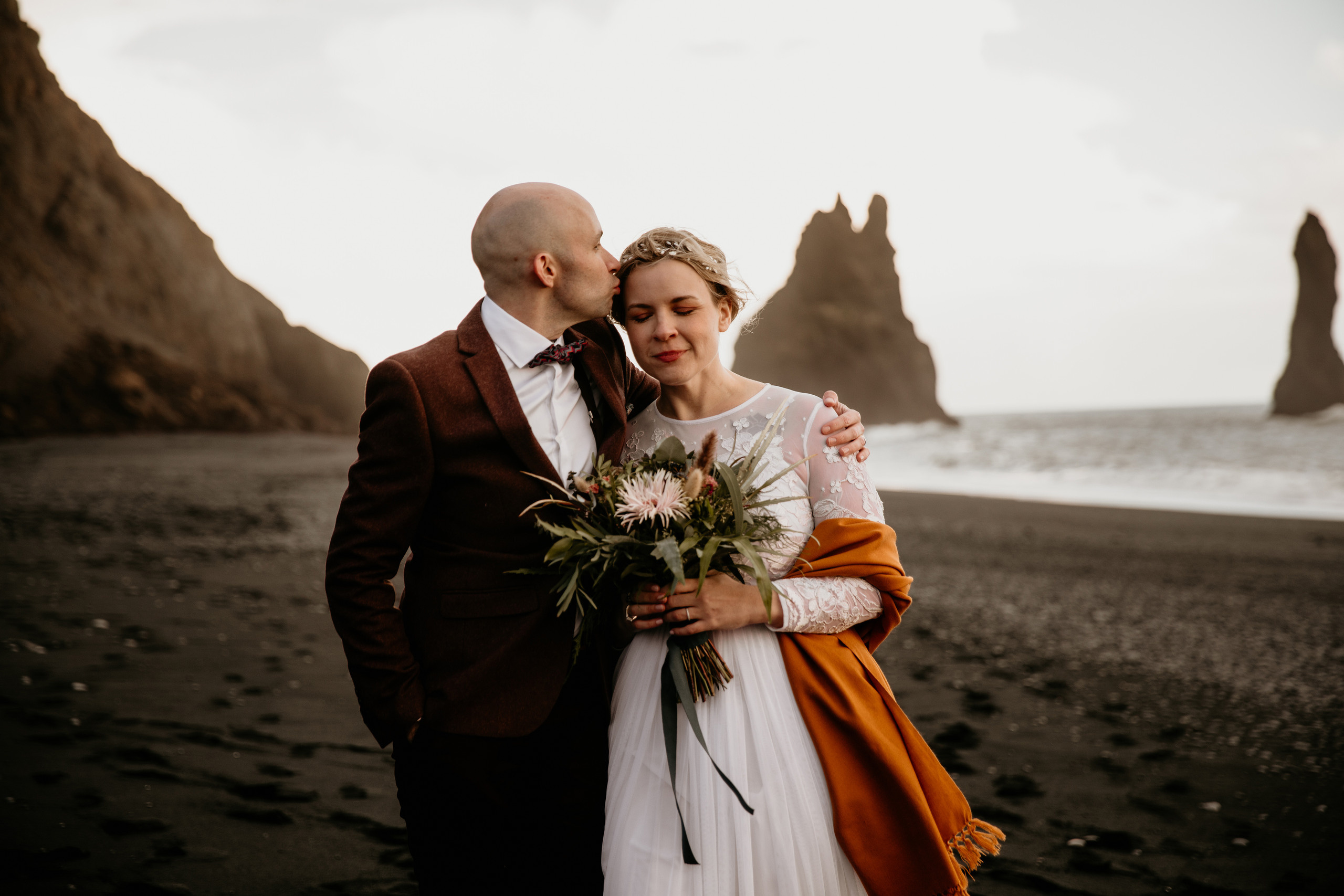 Covid Elopement in South Iceland. Iceland elopement photographer & videographer