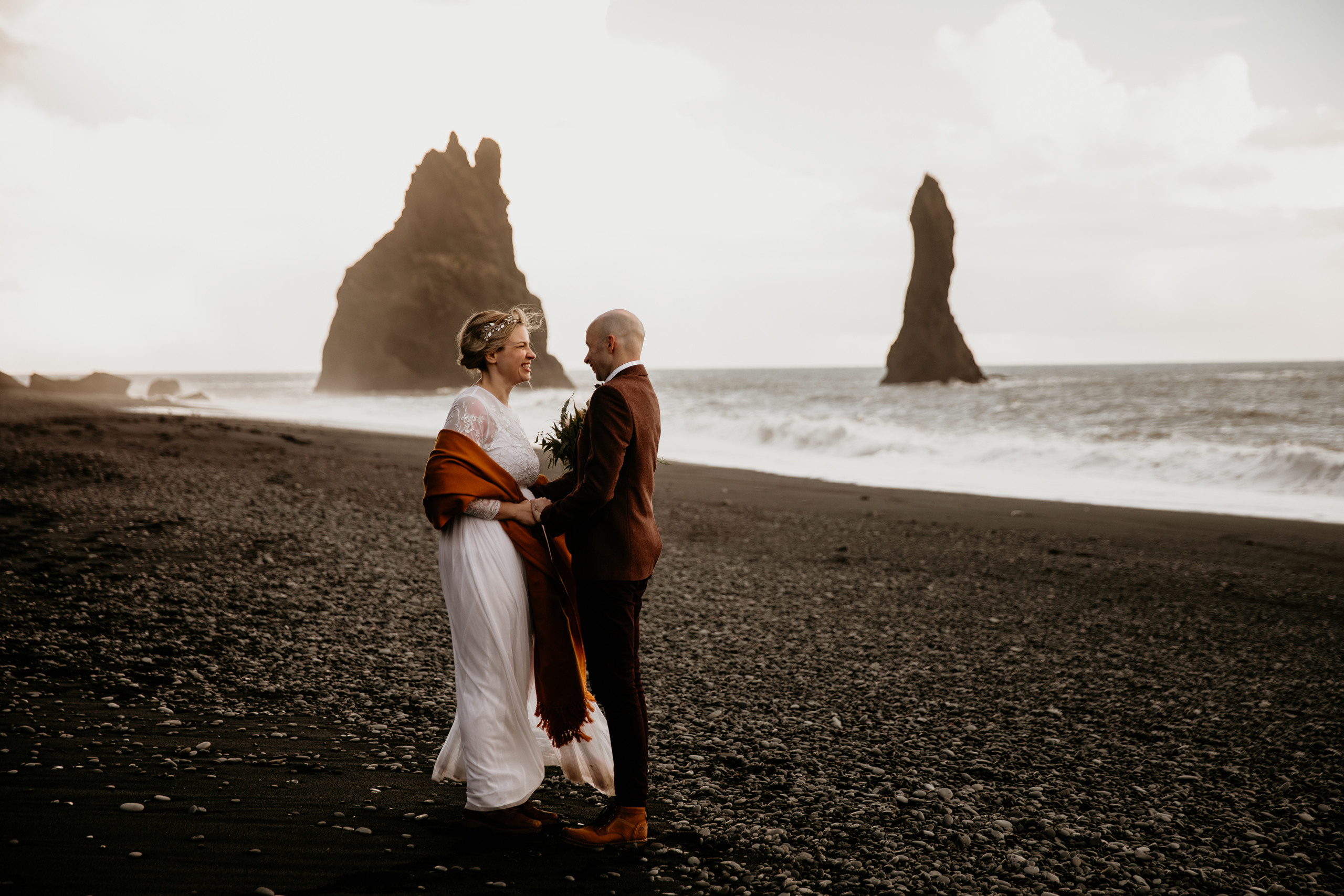Covid Elopement in South Iceland. Iceland elopement photographer & videographer