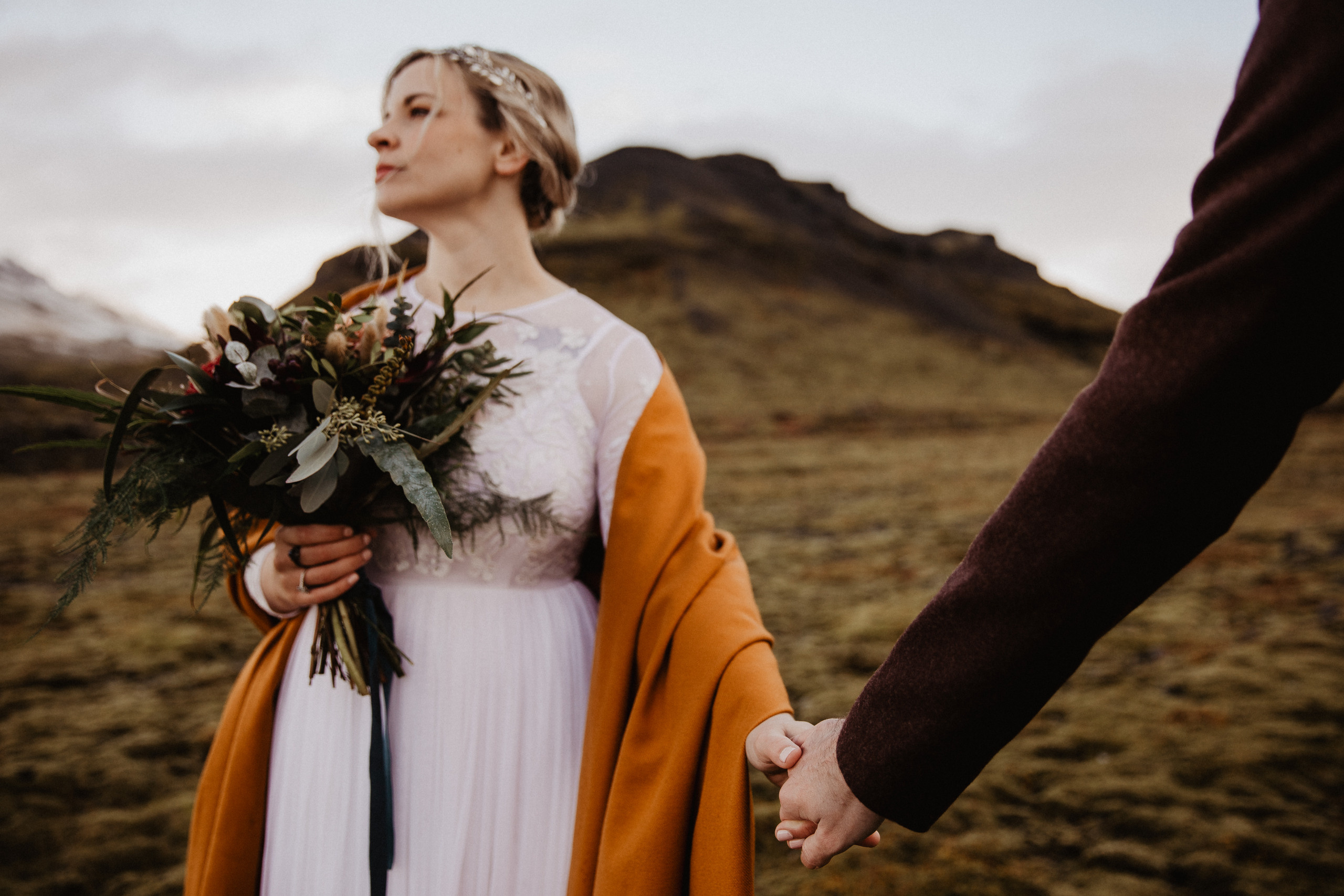 Covid Elopement in South Iceland. Iceland elopement photographer & videographer