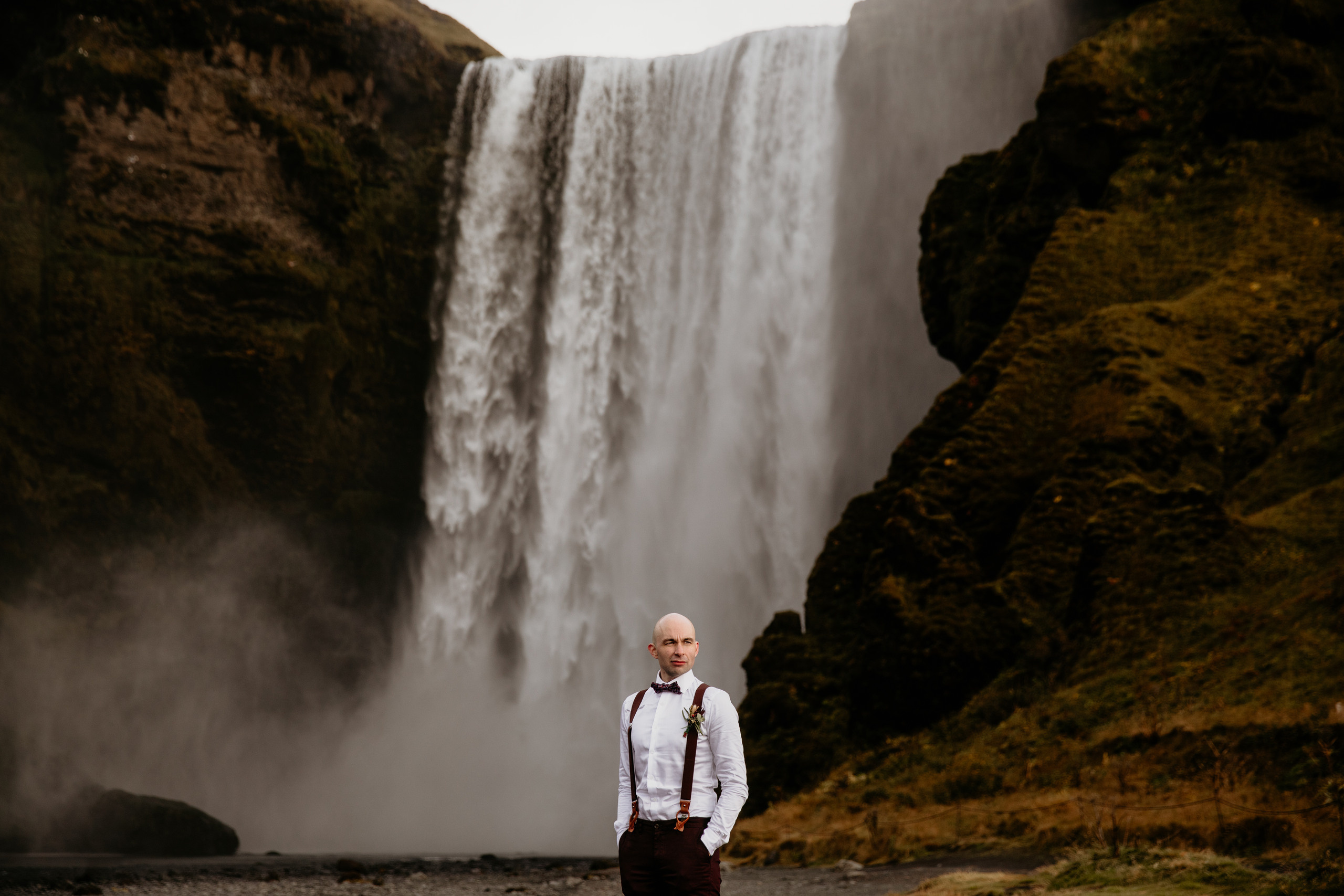 Covid Elopement in South Iceland. Iceland elopement photographer & videographer