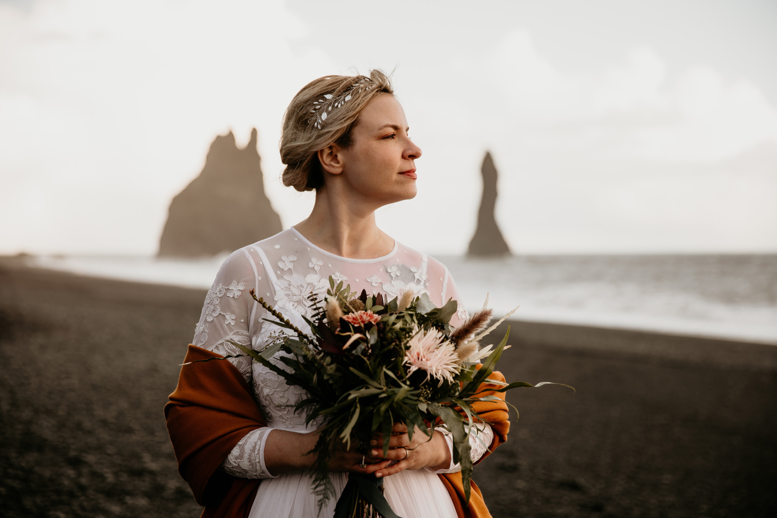 Covid Elopement in South Iceland. Iceland elopement photographer & videographer