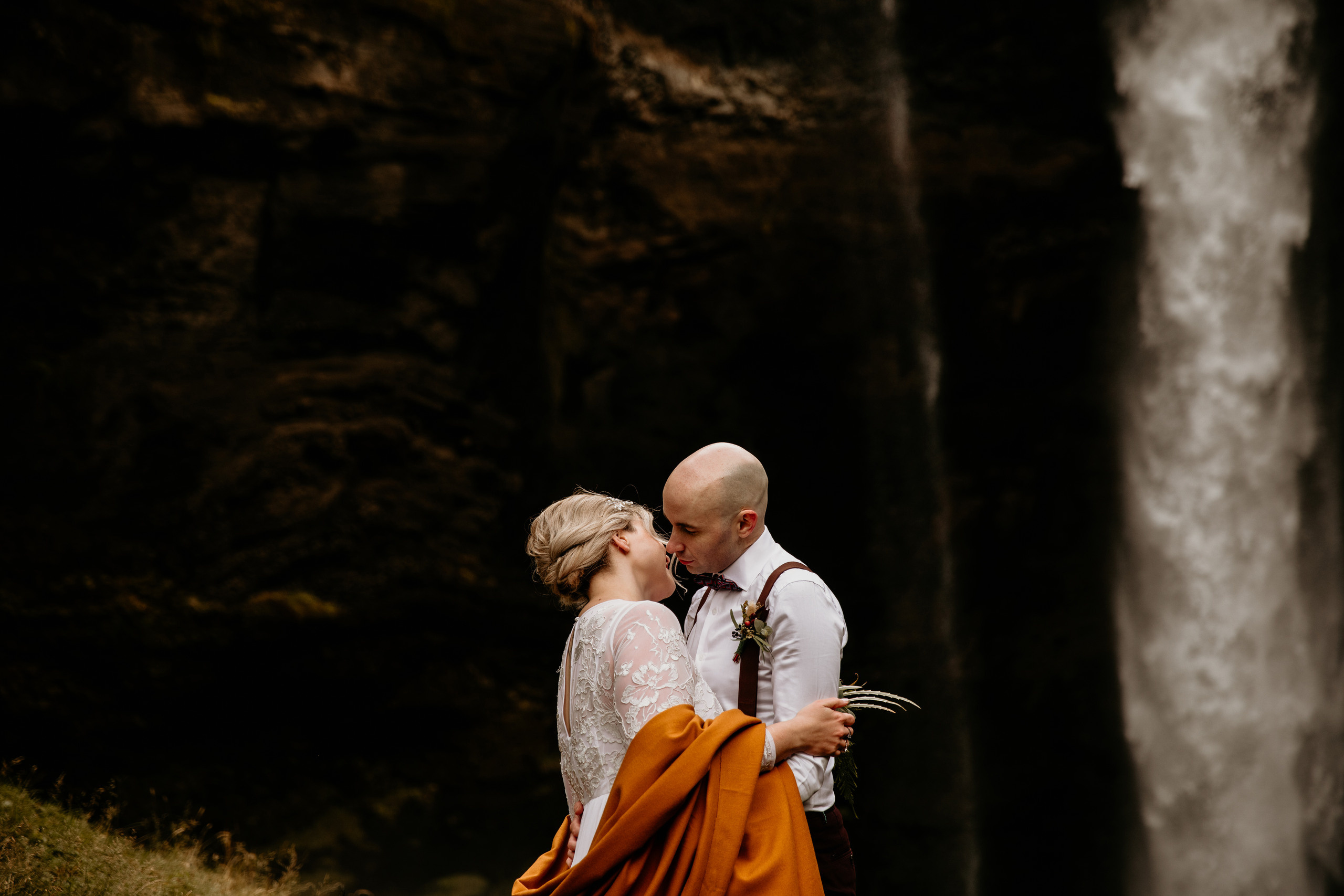 Covid Elopement in South Iceland. Iceland elopement photographer & videographer