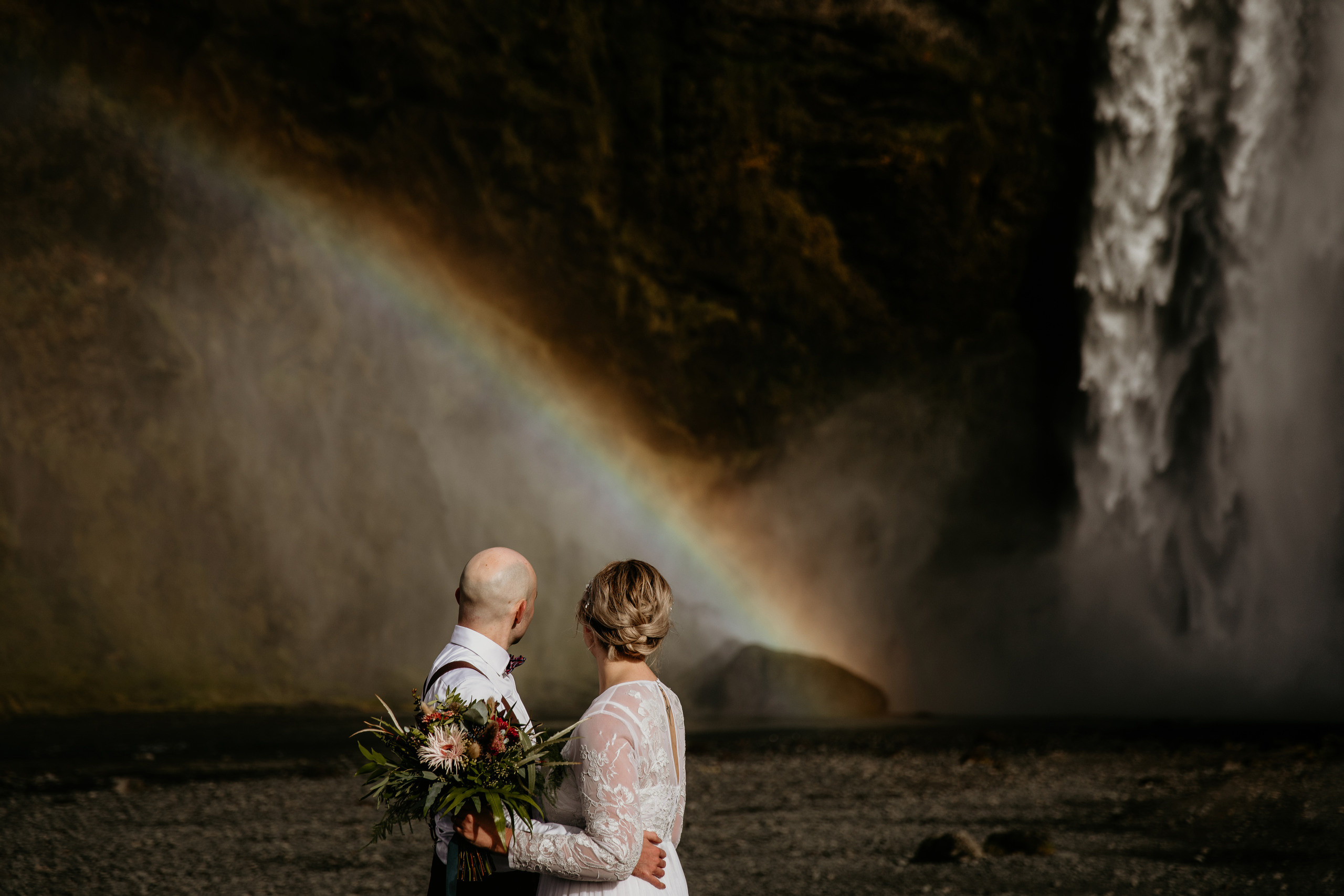 Covid Elopement in South Iceland. Iceland elopement photographer & videographer