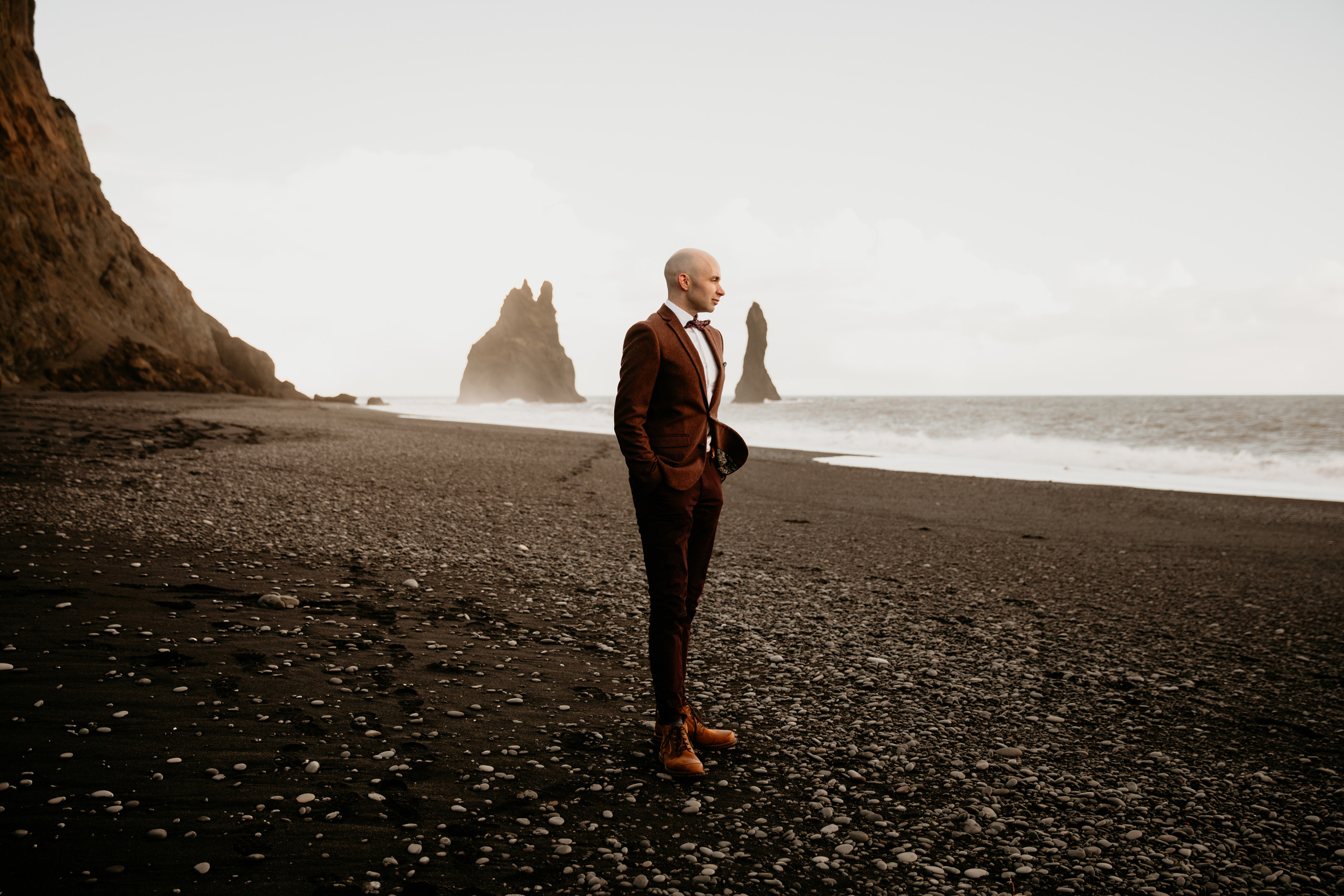 Covid Elopement in South Iceland. Iceland elopement photographer & videographer
