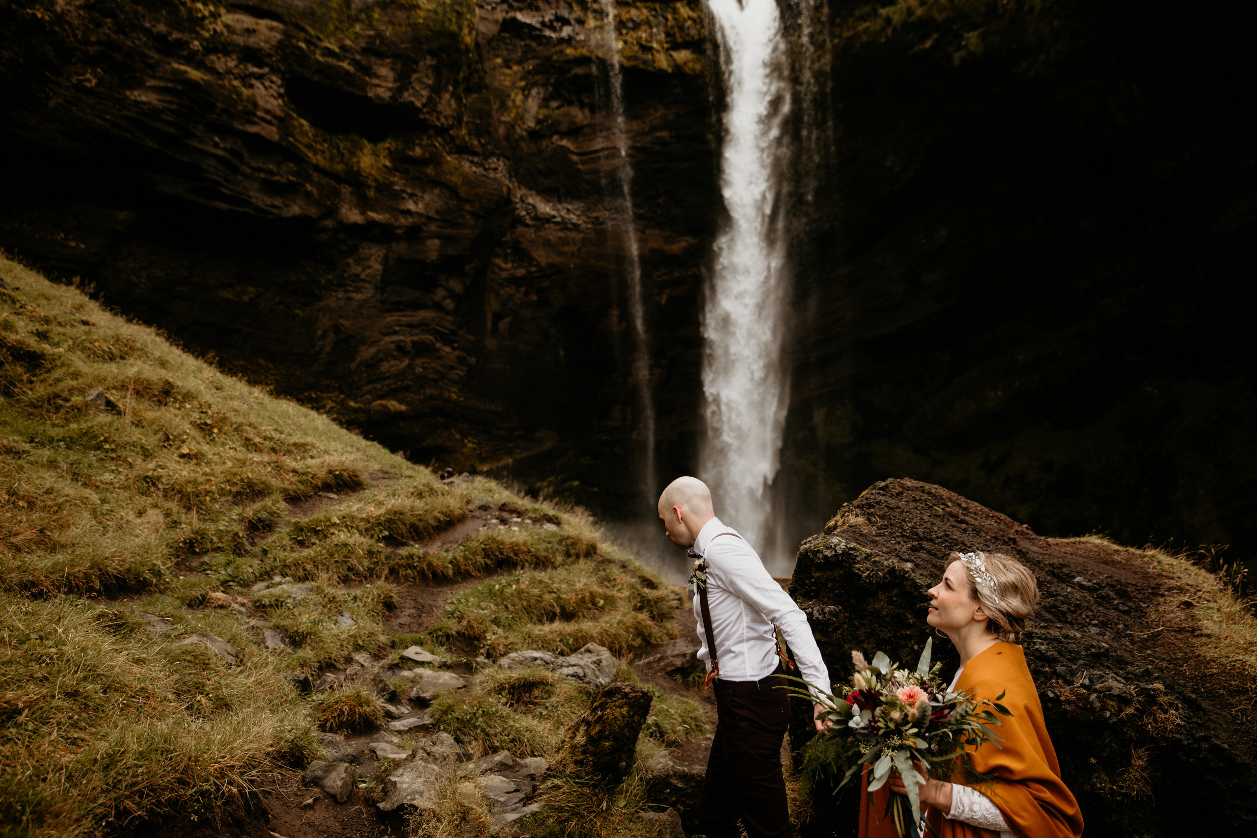 Covid Elopement in South Iceland. Iceland elopement photographer & videographer