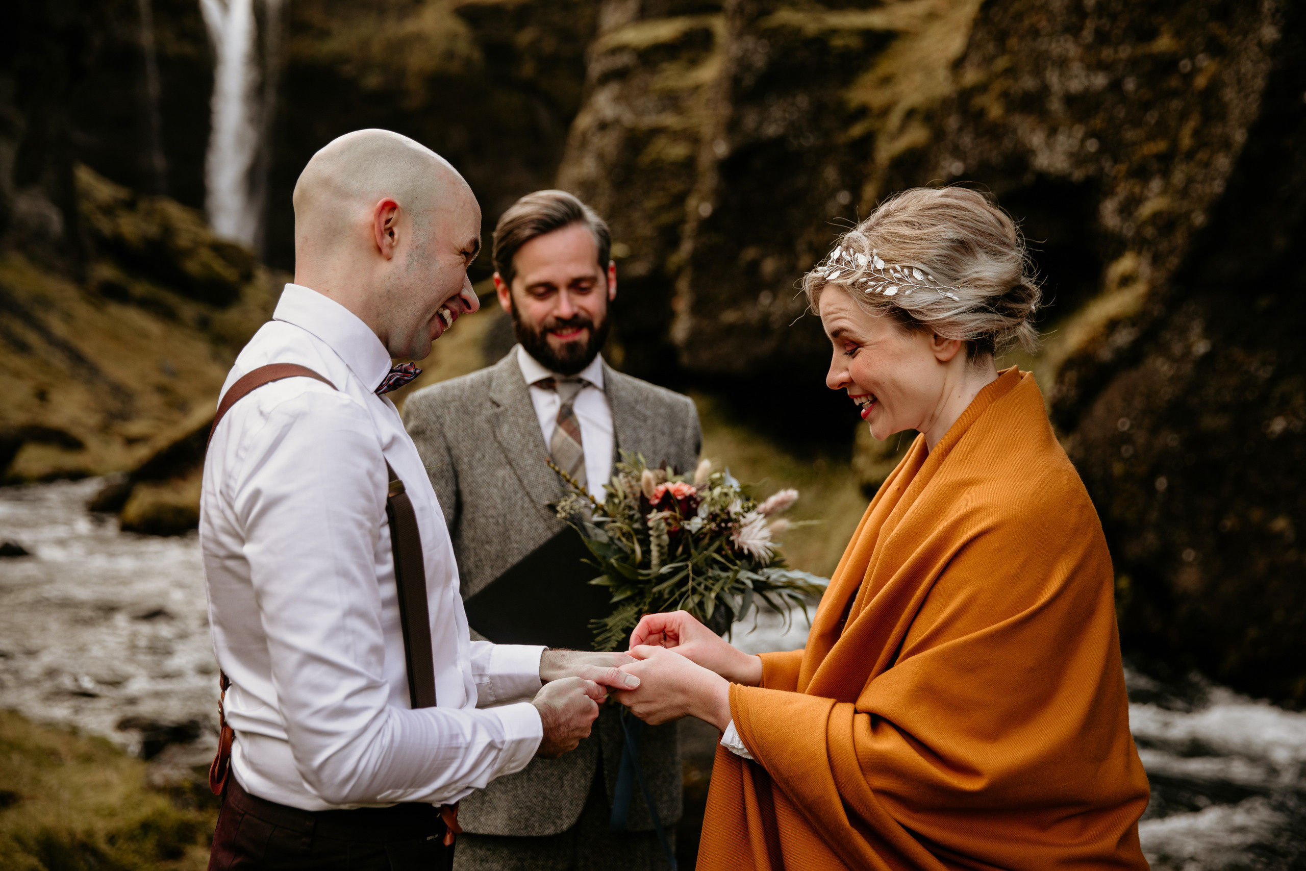 Covid Elopement in South Iceland. Iceland elopement photographer & videographer