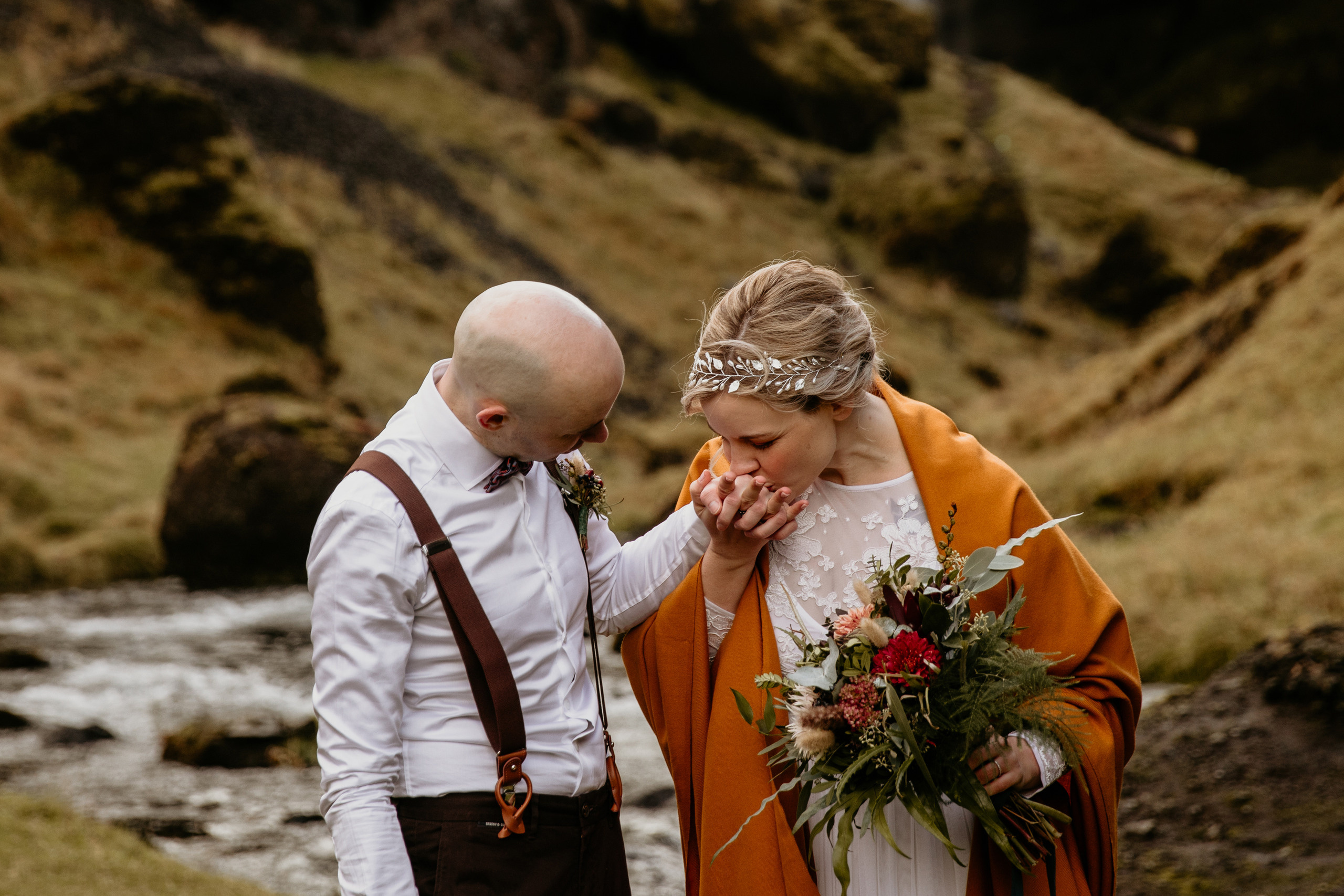Covid Elopement in South Iceland. Iceland elopement photographer & videographer