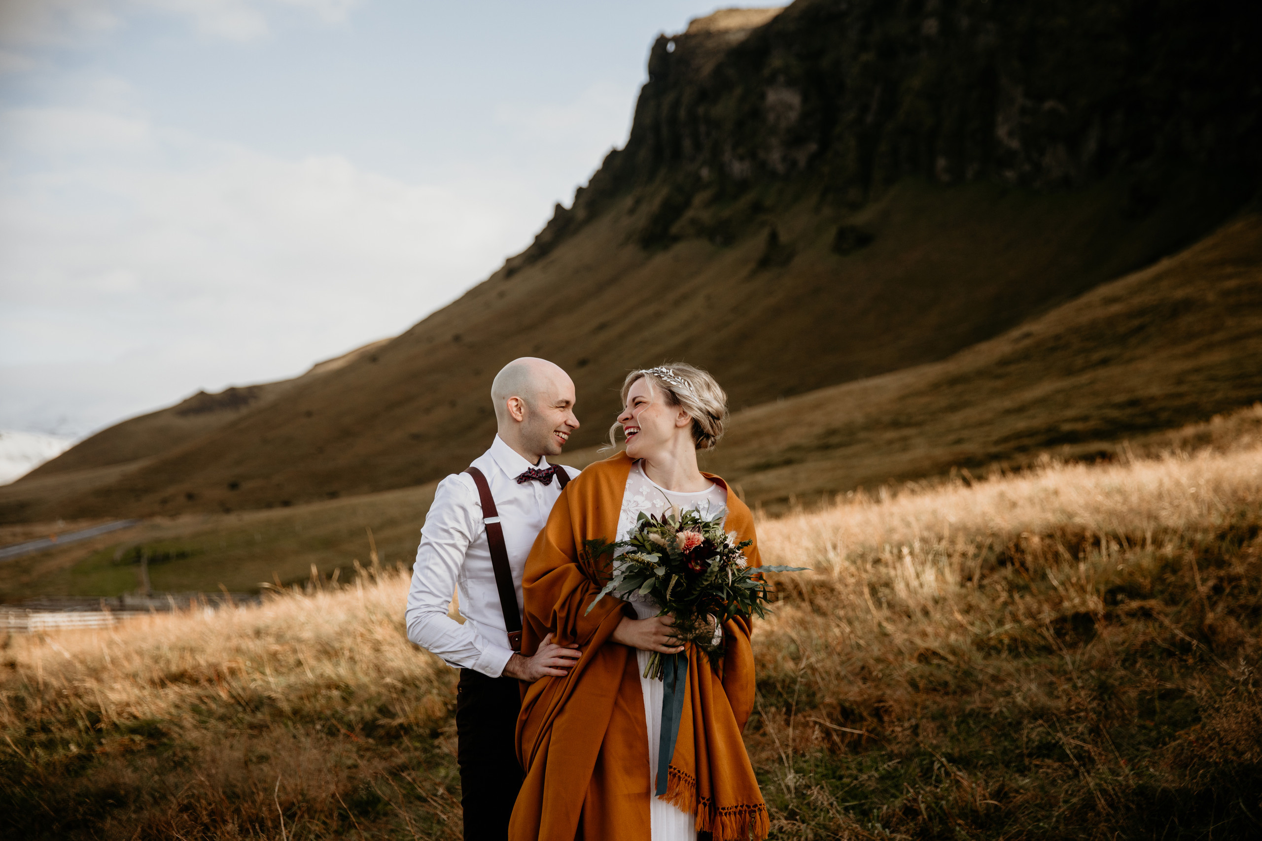 Covid Elopement in South Iceland. Iceland elopement photographer & videographer