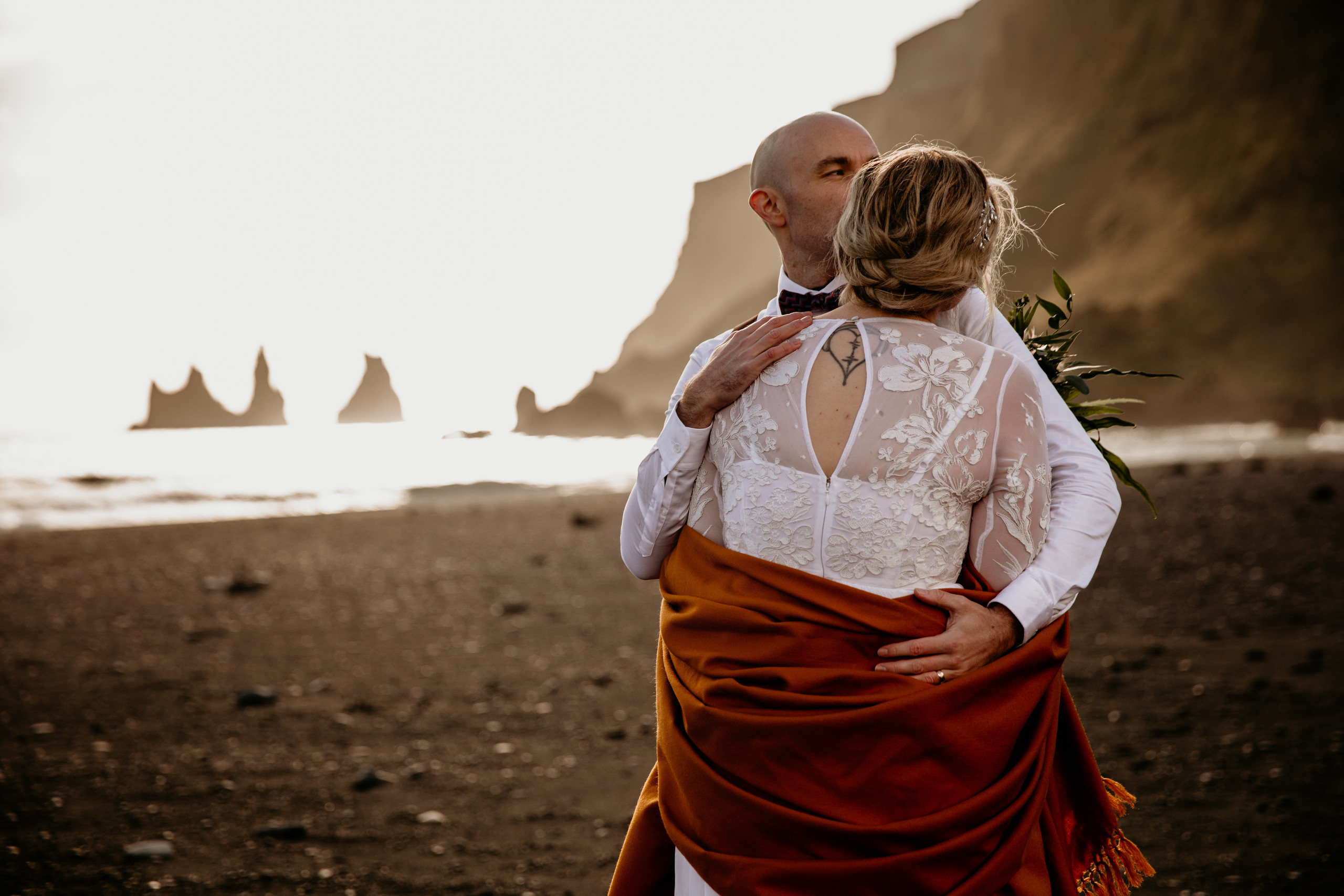 Covid Elopement in South Iceland. Iceland elopement photographer & videographer