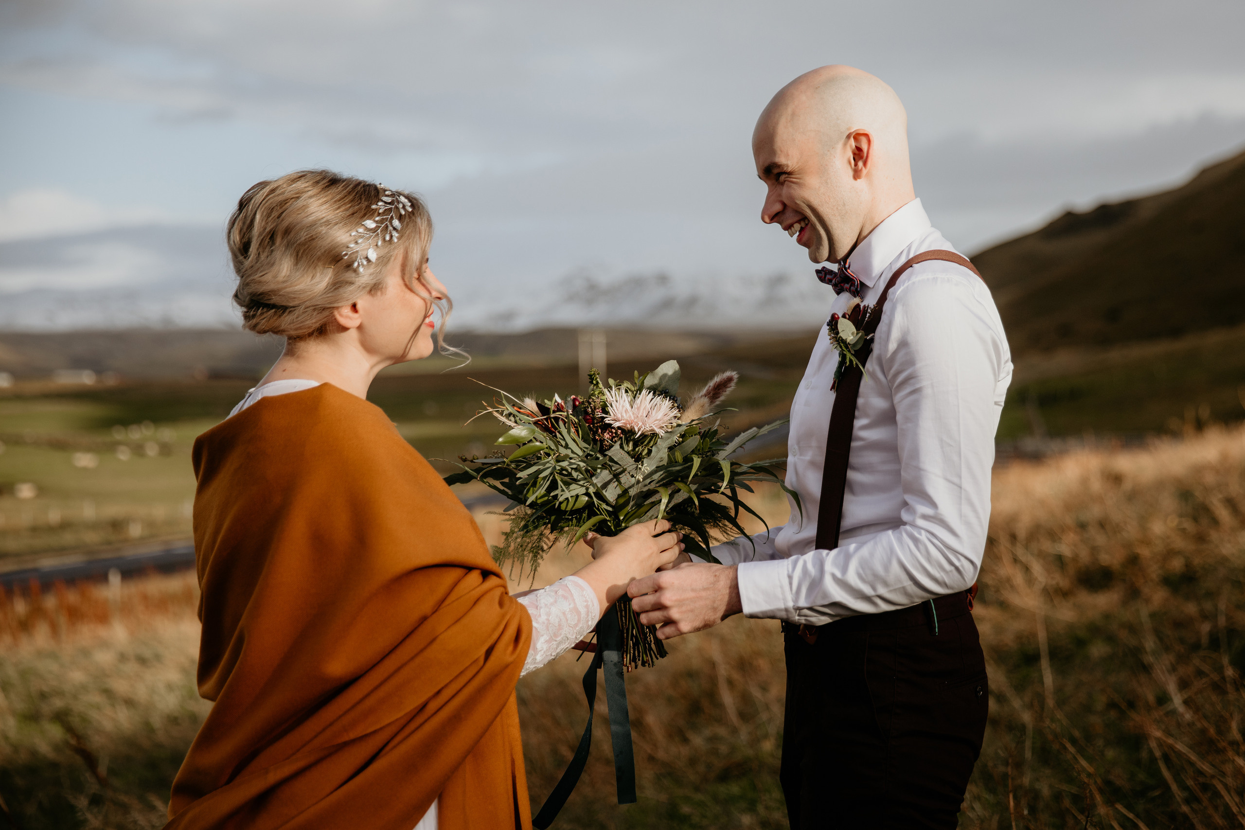 Covid Elopement in South Iceland. Iceland elopement photographer & videographer
