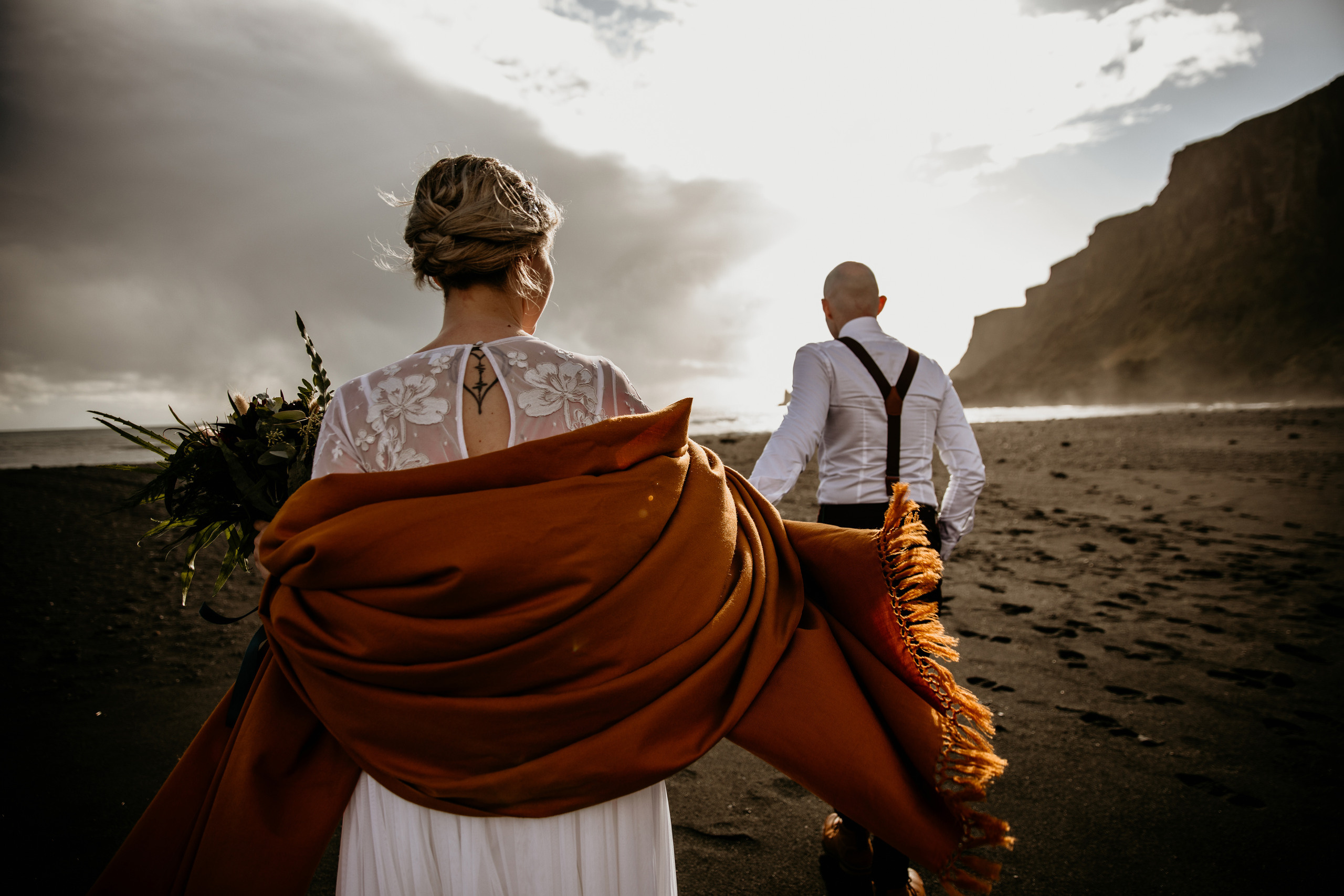 Covid Elopement in South Iceland. Iceland elopement photographer & videographer