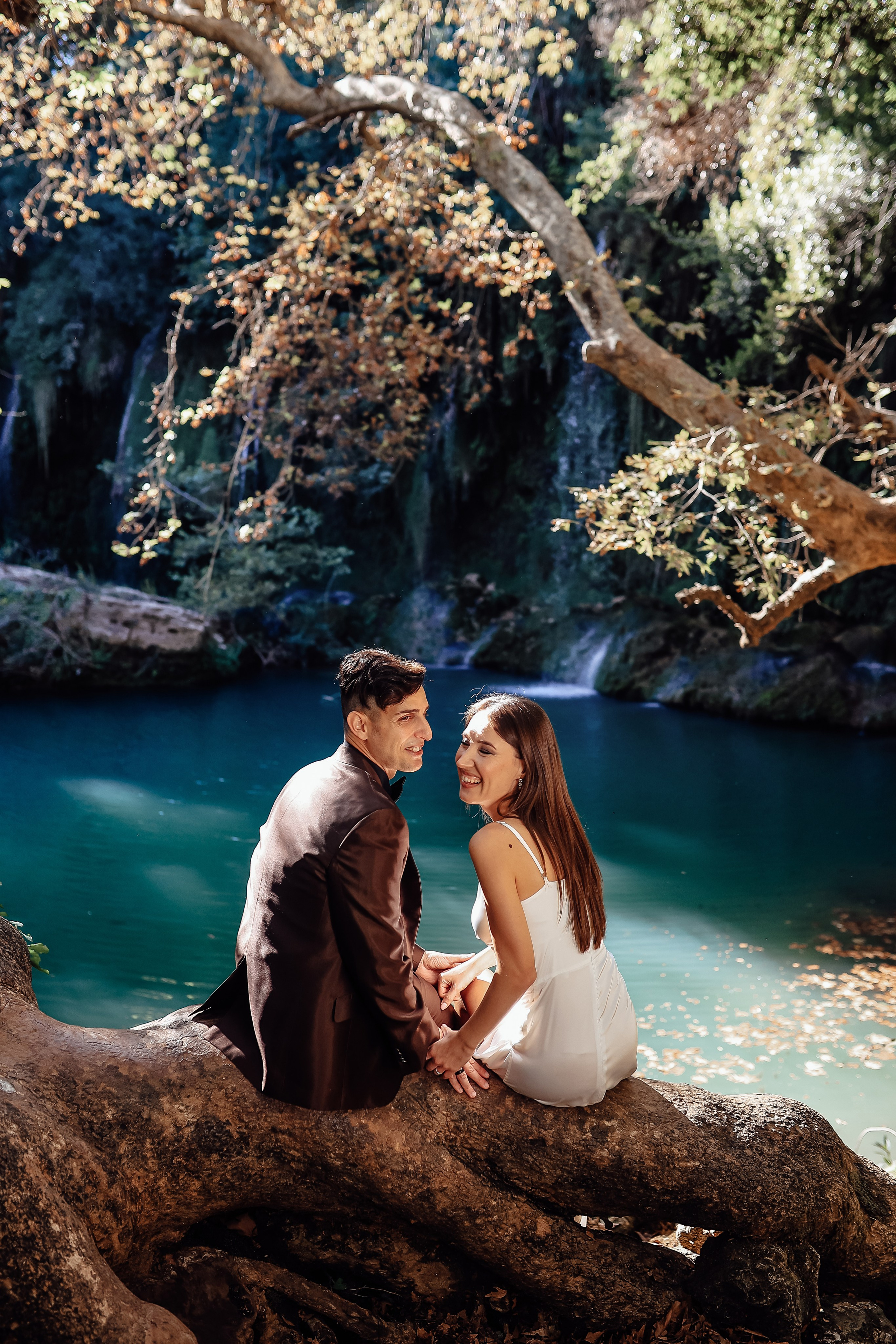 Photoshooting at Kurshunlu waterfall. Photographer in Turkey, Antalya, Kemer, Belek, Side, Kas, Fethiye