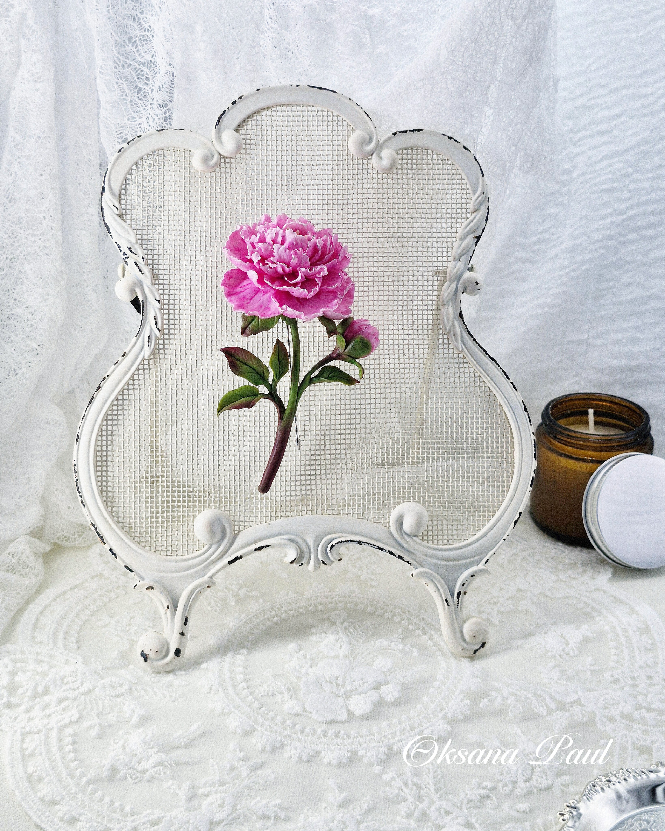 Броши с цветами / Blumen-Broschen ➜. Oksana Paul-Gardinen-Design Oksana Paul ✧ Art of Gardinen & Textile Design ✧ Polymer Clay Art & Handmade Creatures