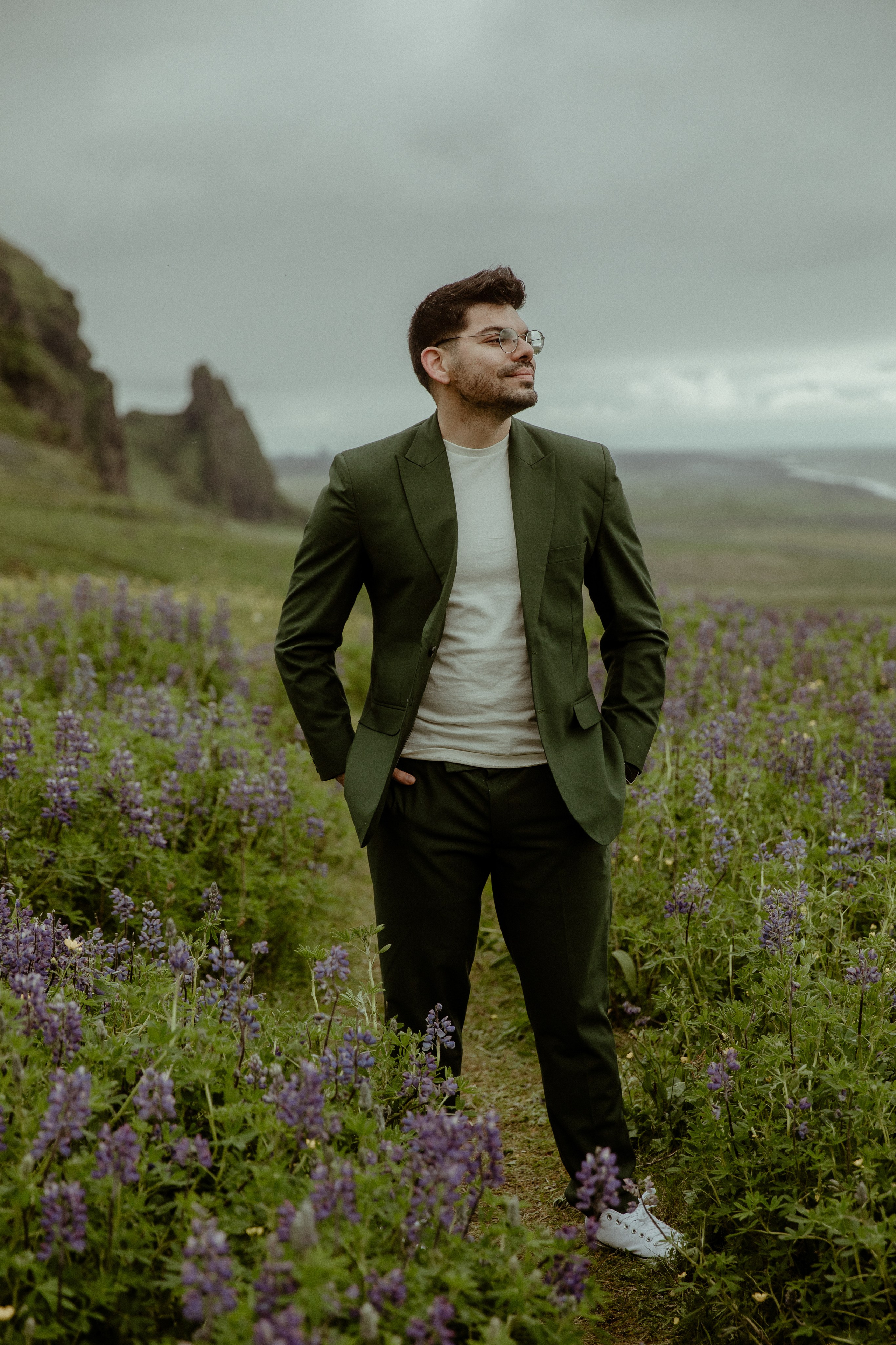 Elopement at Kvernufoss Waterfall. Iceland elopement photographer & videographer