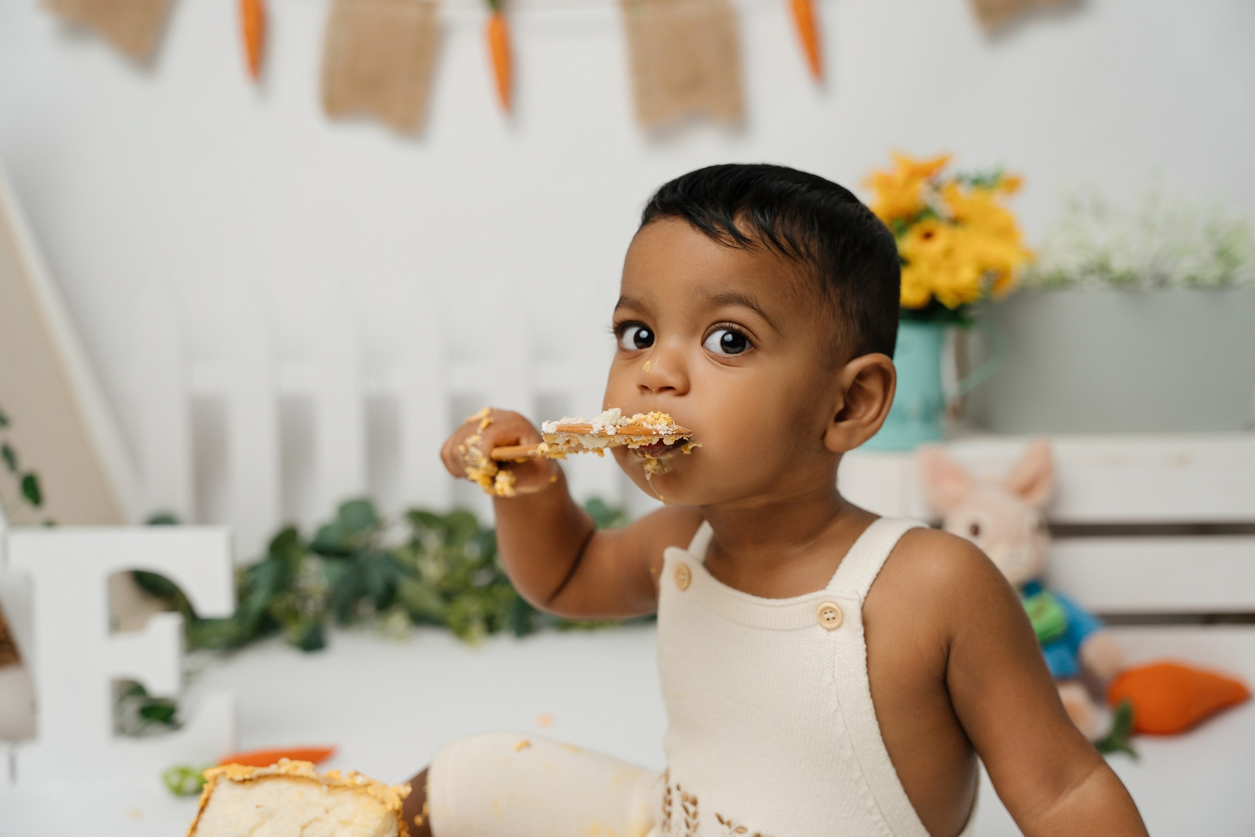 Peter rabbit cake smash session. Newborn and family photographer. Hills District. Sydney