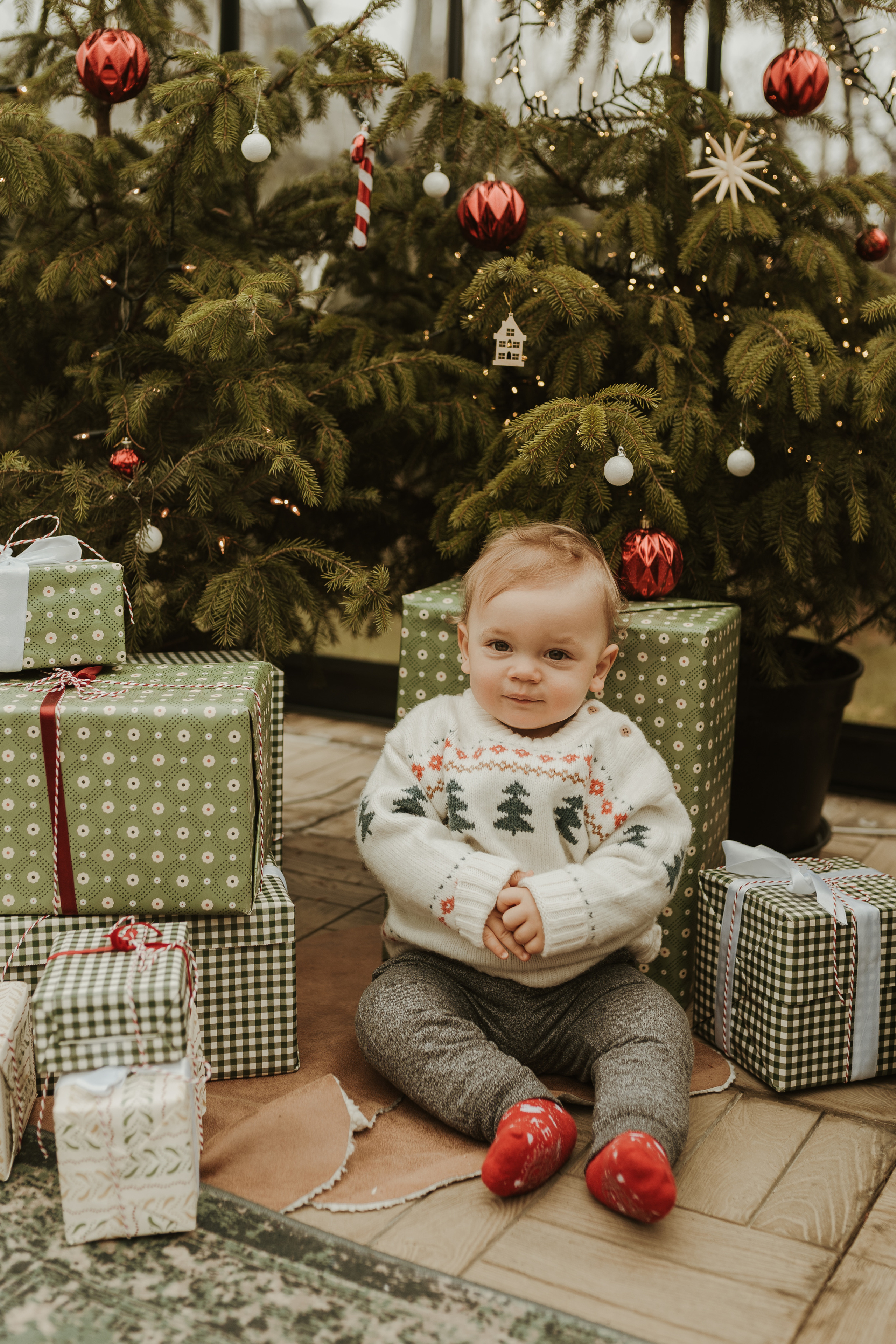 Świąteczna sesja w szklarni. Karkowskafoto - fotografia miłości