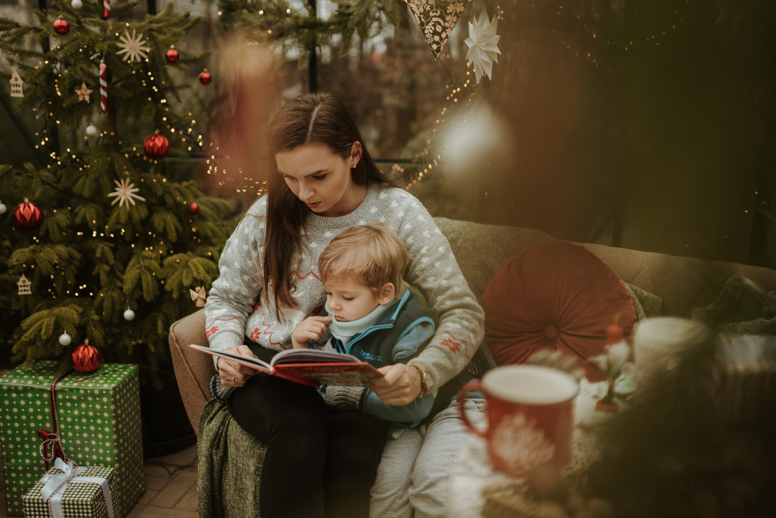 Świąteczna sesja w szklarni. Karkowskafoto - fotografia miłości
