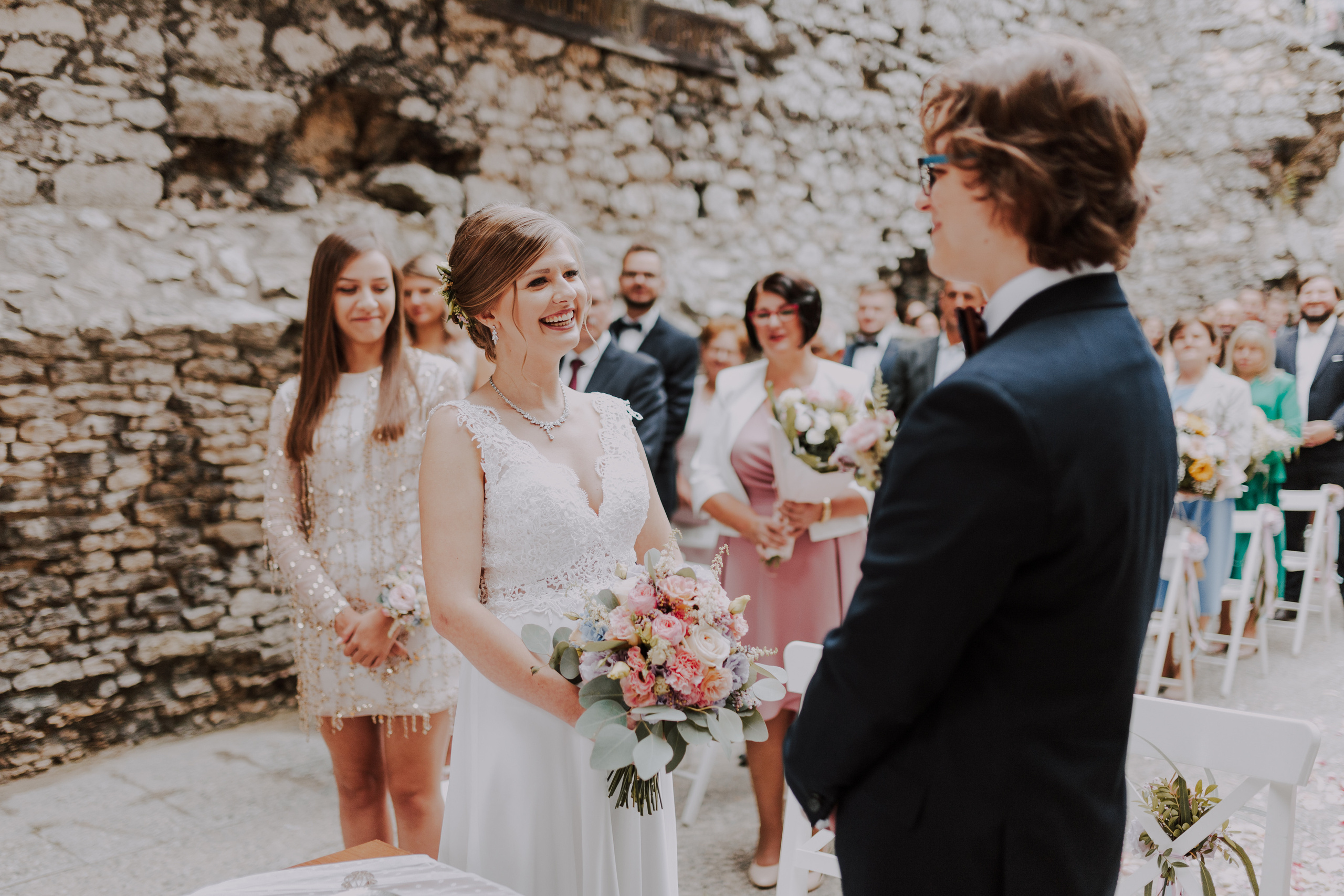 Ślub plenerowy na zamkuw Ogrodzieńcu: Katarzyna&Piotr. Karkowskafoto - fotografia miłości