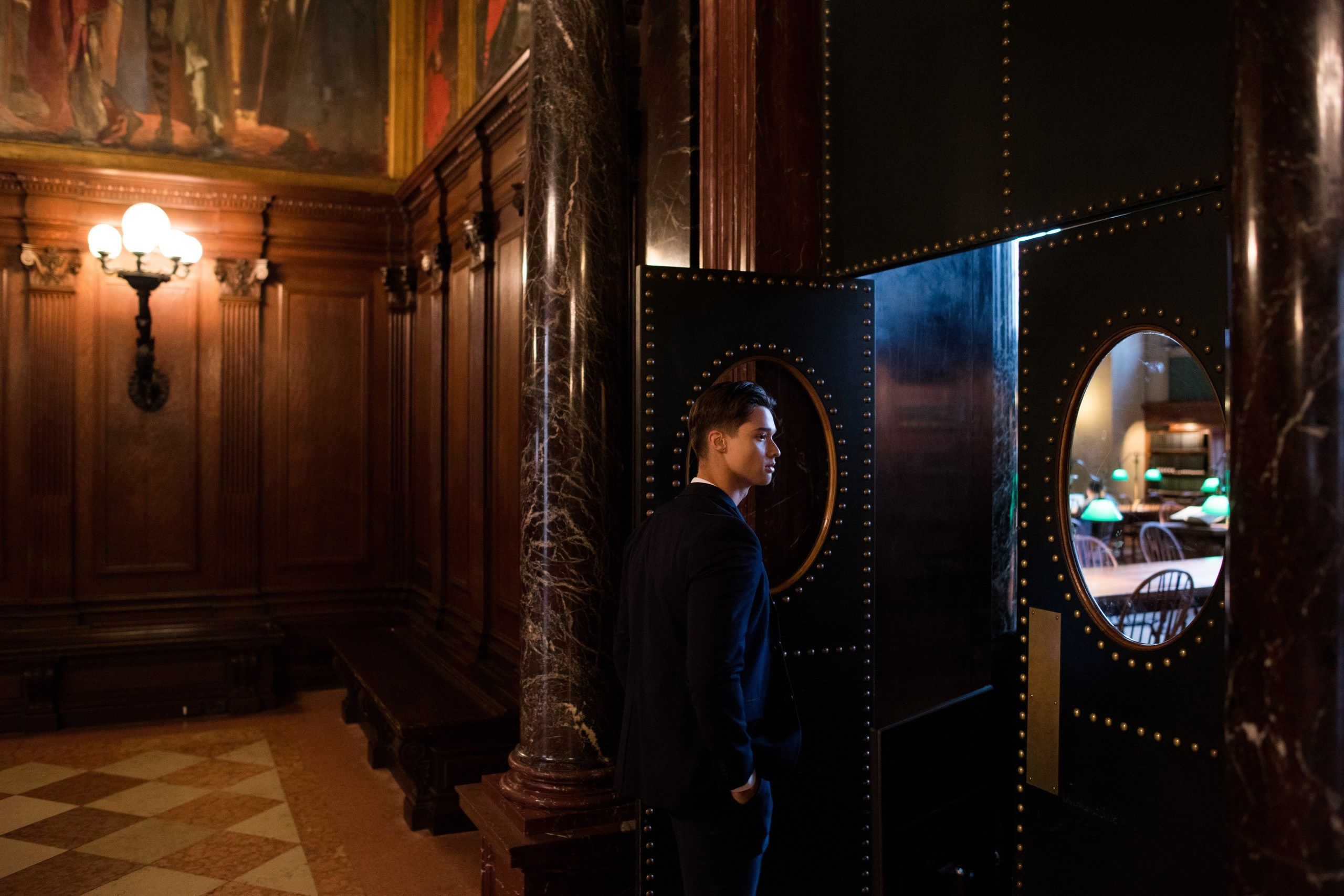 Capturing Boston’s Essence: John’s Photoshoot at Boston Public Library. Wedding photographer in Orlando, Boston & New York Anderson Marques