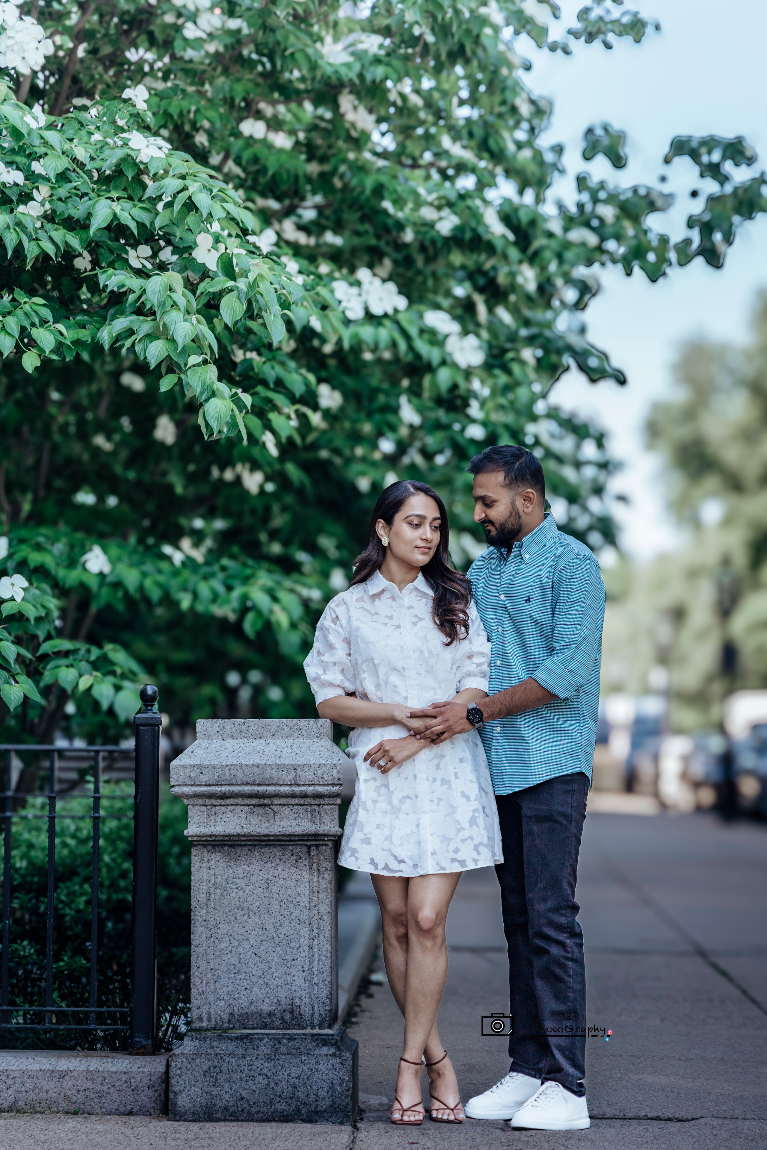 South Indian couple engagement portraits New England wedding photographer