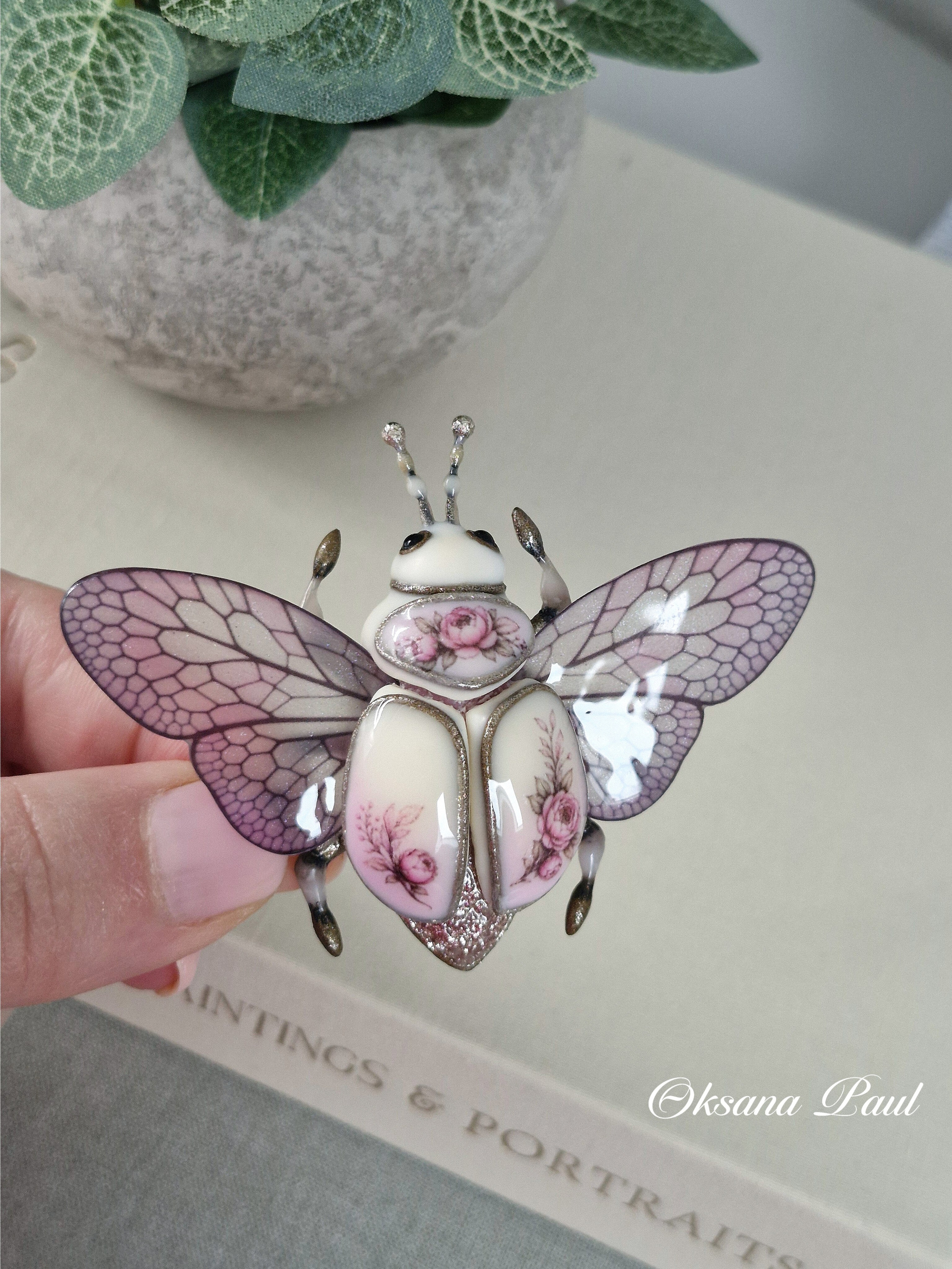 Броши-жуки / Insekten-Broschen ➜. Oksana Paul-Gardinen-Design Oksana Paul ✧ Art of Gardinen & Textile Design ✧ Polymer Clay Art & Handmade Creatures