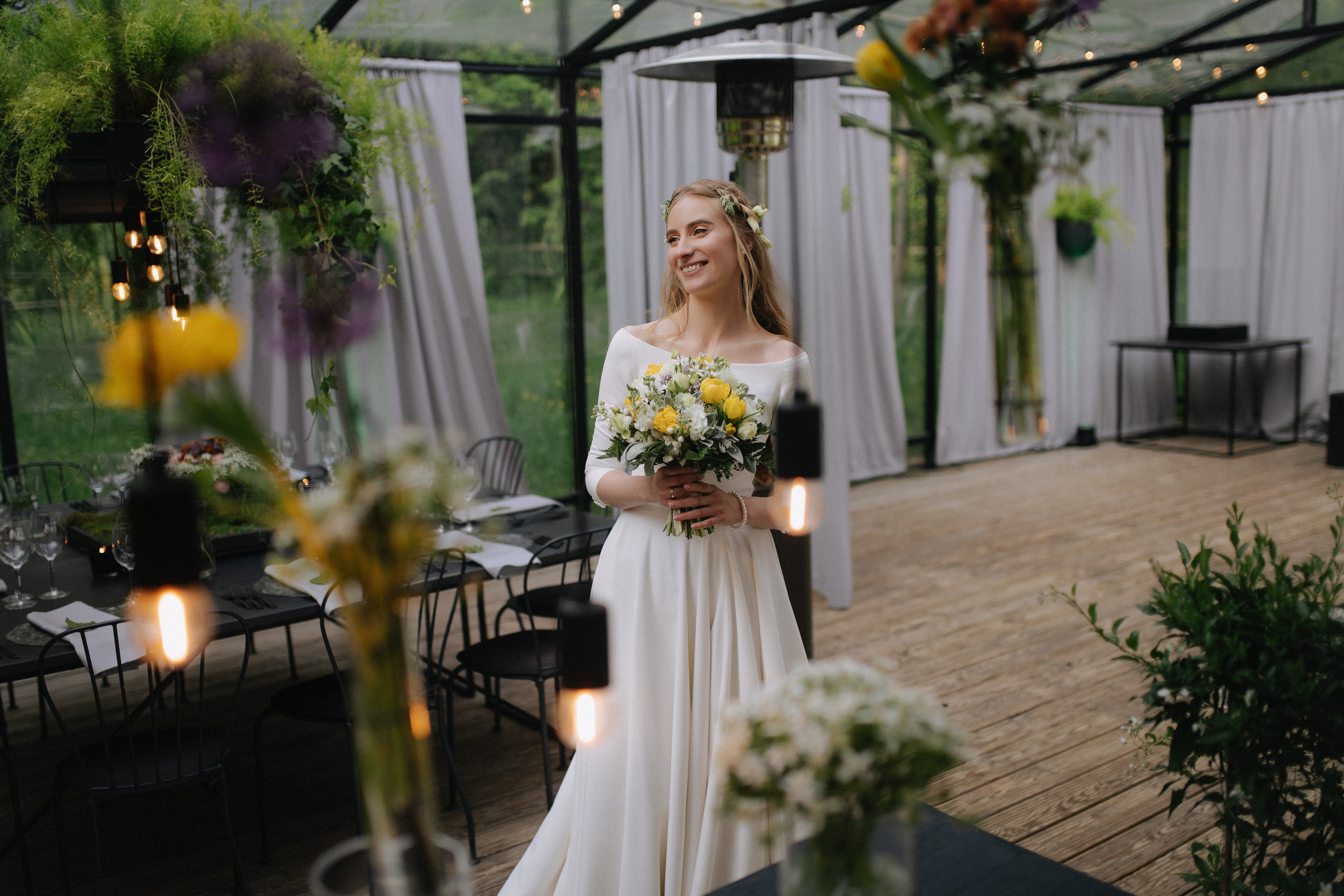 Vestuvinė fotosesija Food in the wood