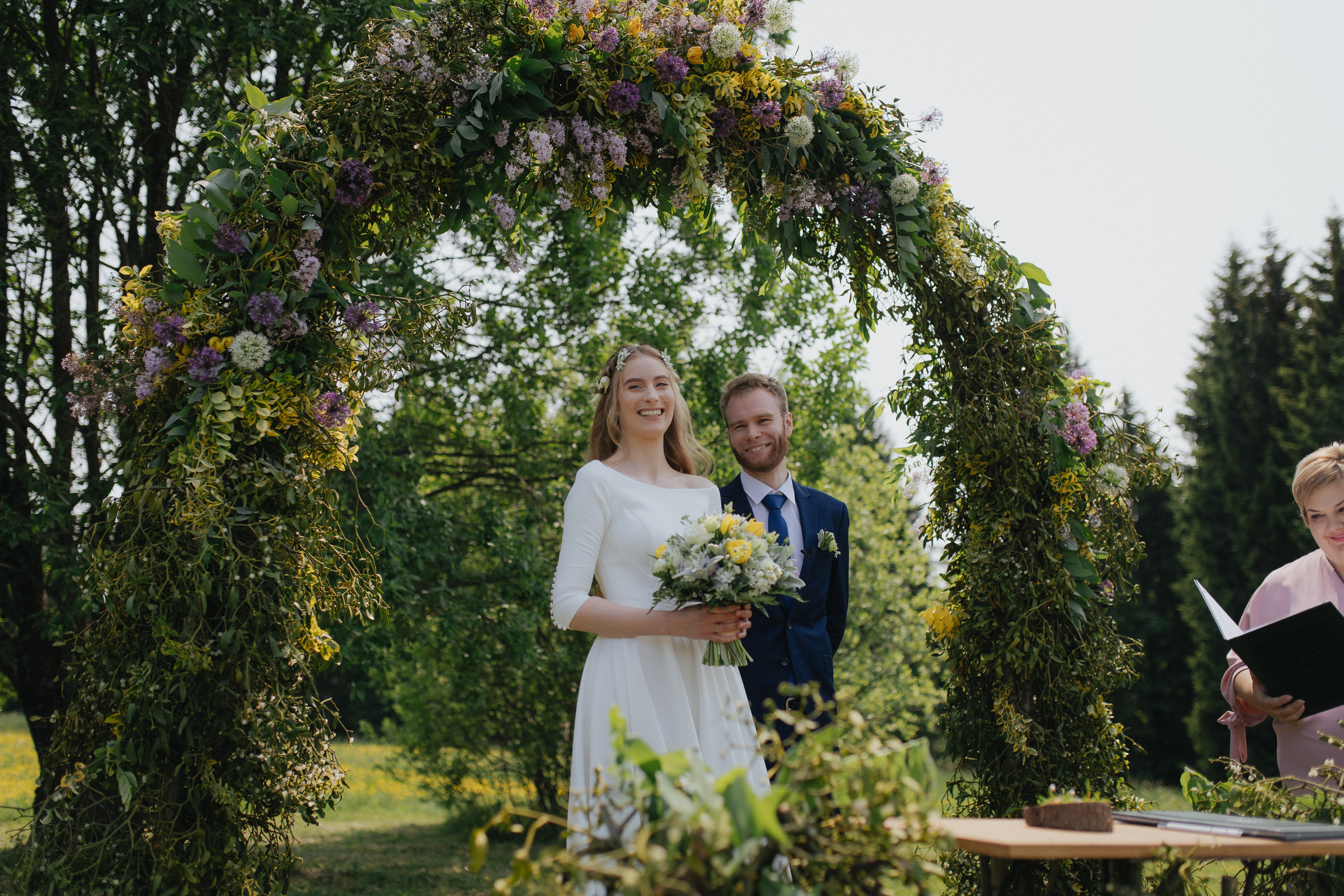 Vestuvinė fotosesija Food in the wood