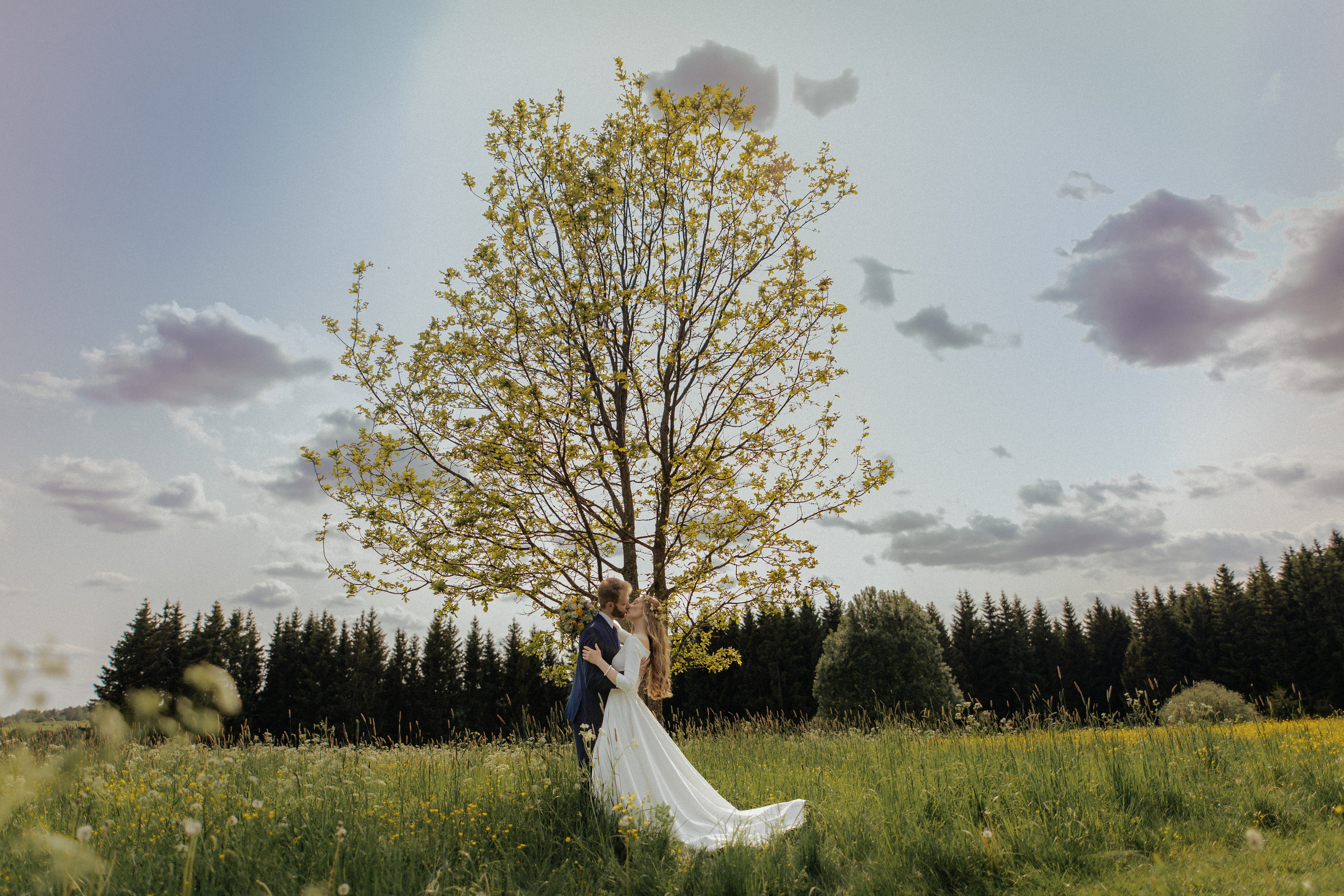 Vestuvinė fotosesija Food in the wood