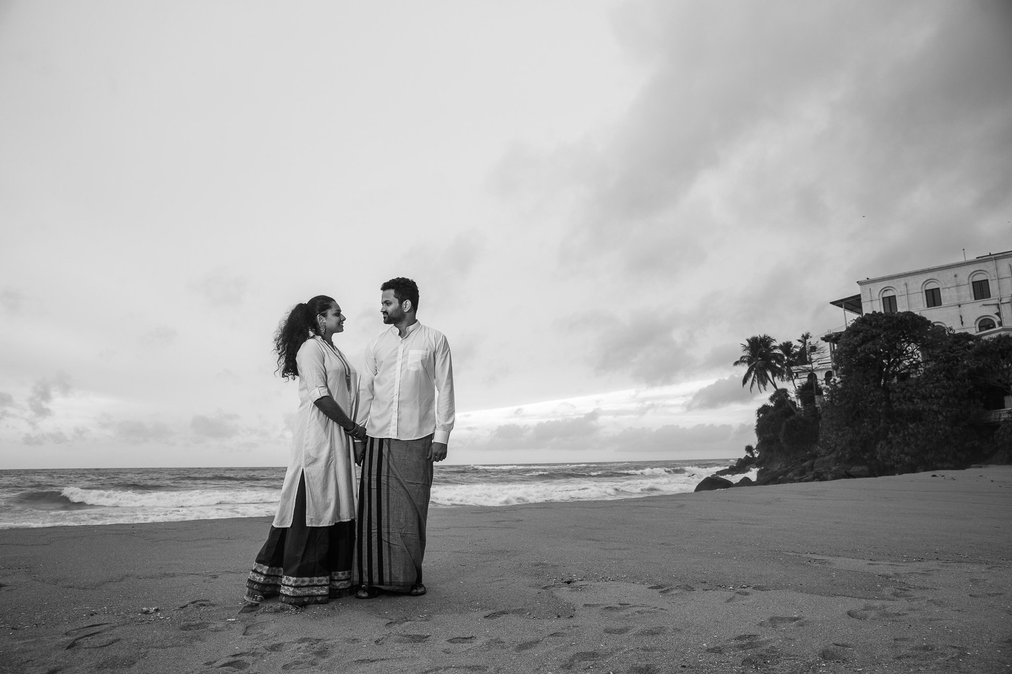 Post wedding portraits at Mount Lavinia, Sri Lanka