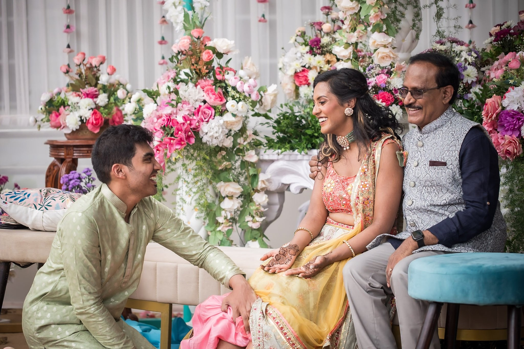 Explore the vibrant fusion of Punjabi and Chettinad cultures in this stunning destination wedding at Eagleton The Golf Resort, Bangalore. Ph