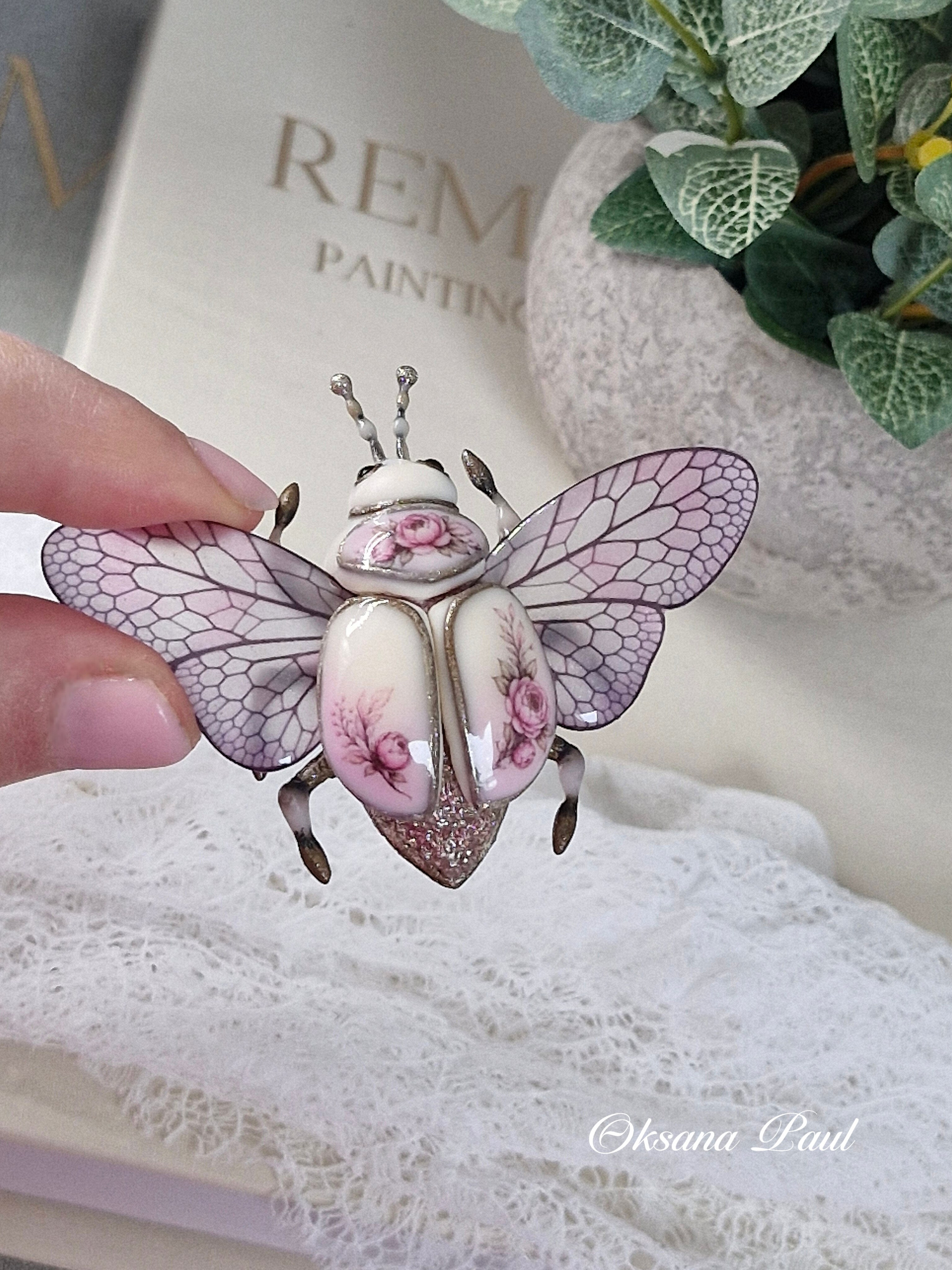 Броши-жуки / Insekten-Broschen ➜. Oksana Paul-Gardinen-Design Oksana Paul ✧ Art of Gardinen & Textile Design ✧ Polymer Clay Art & Handmade Creatures